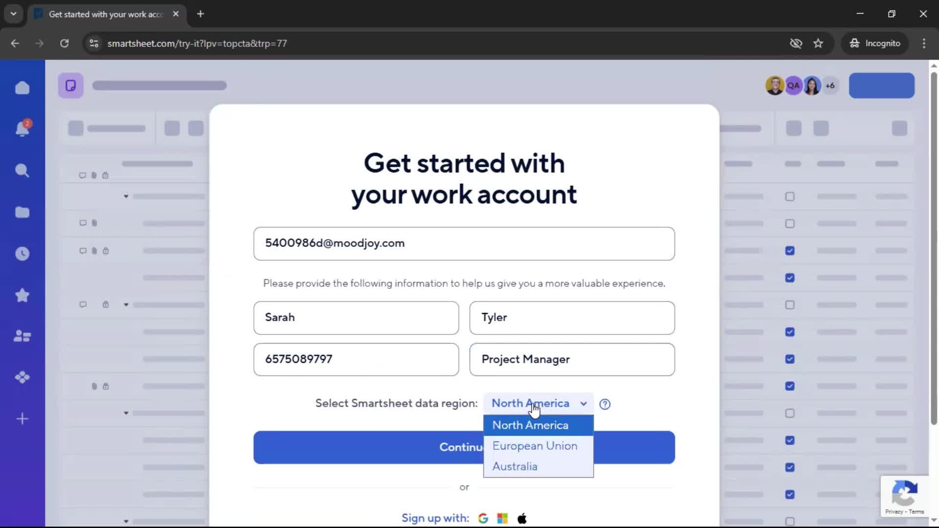 Onboarding screenshot