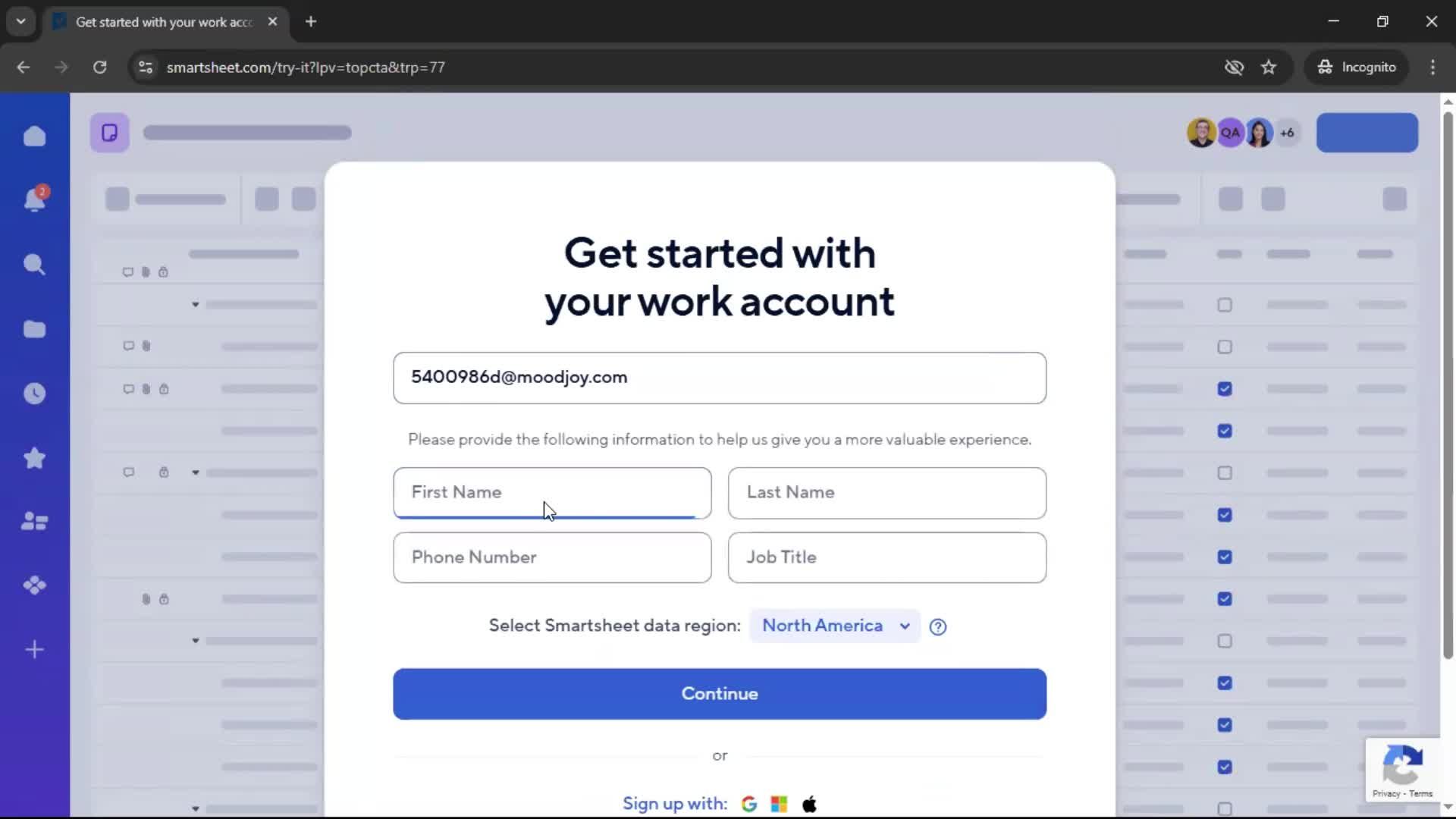 Onboarding screenshot