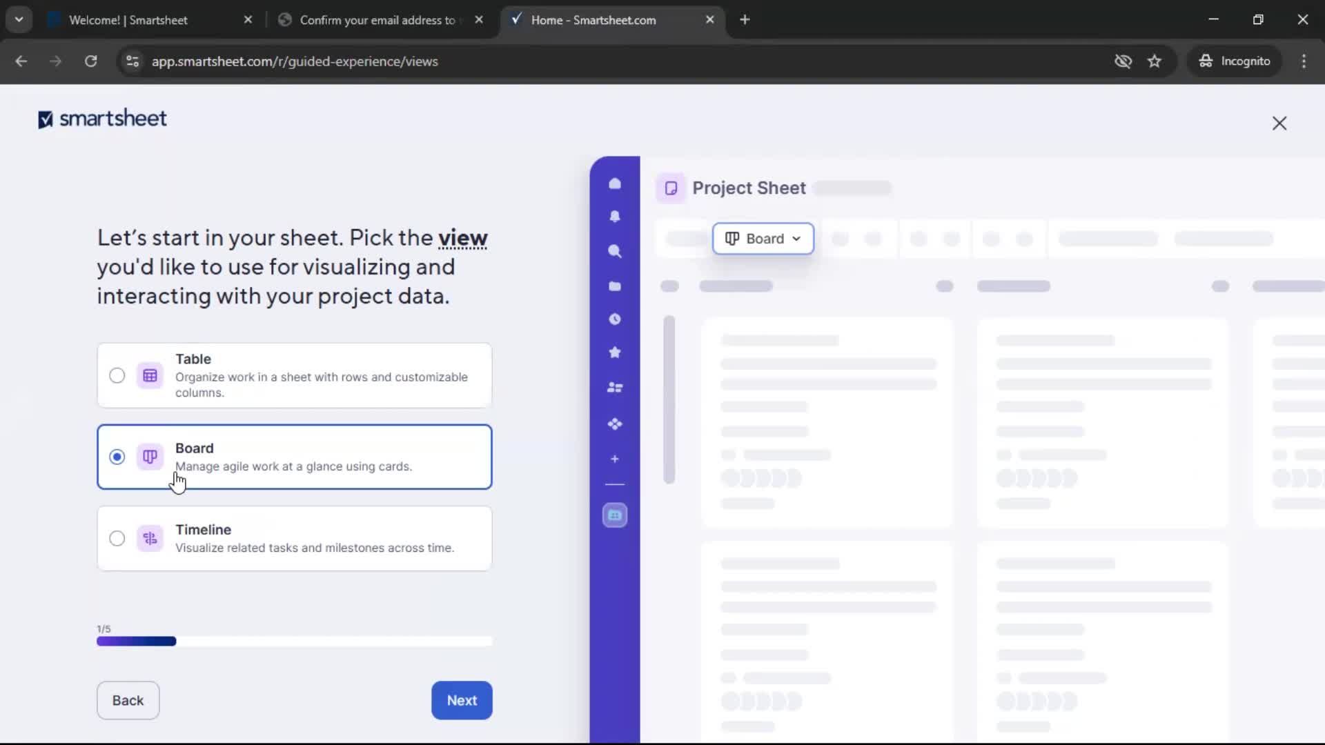 Onboarding screenshot