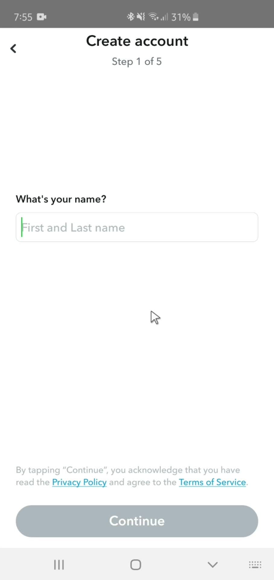 Onboarding screenshot