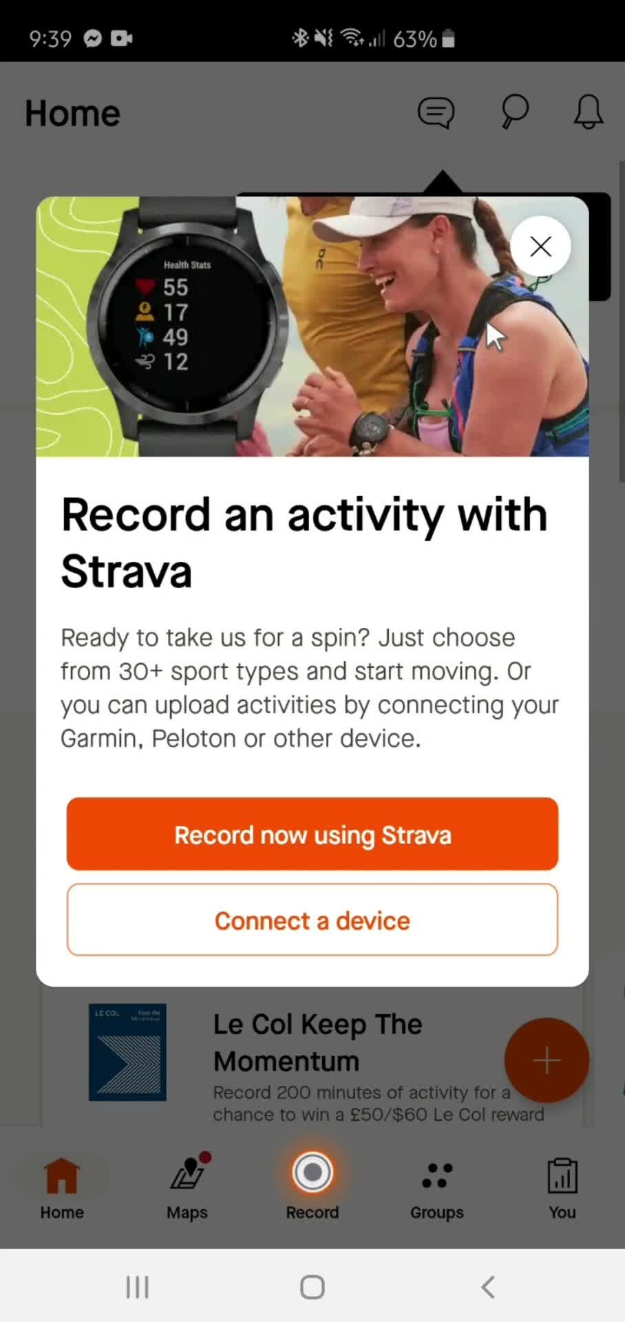 Onboarding on Strava video thumbnail