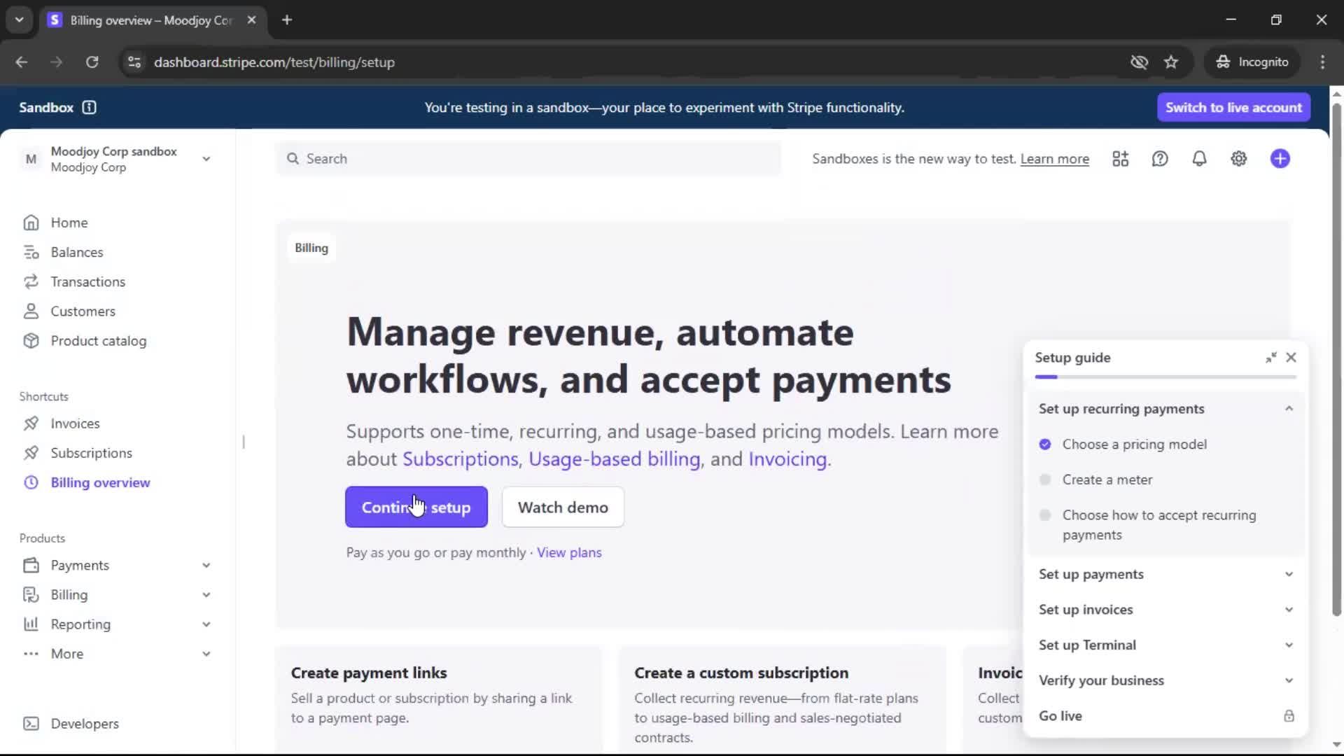 Onboarding screenshot