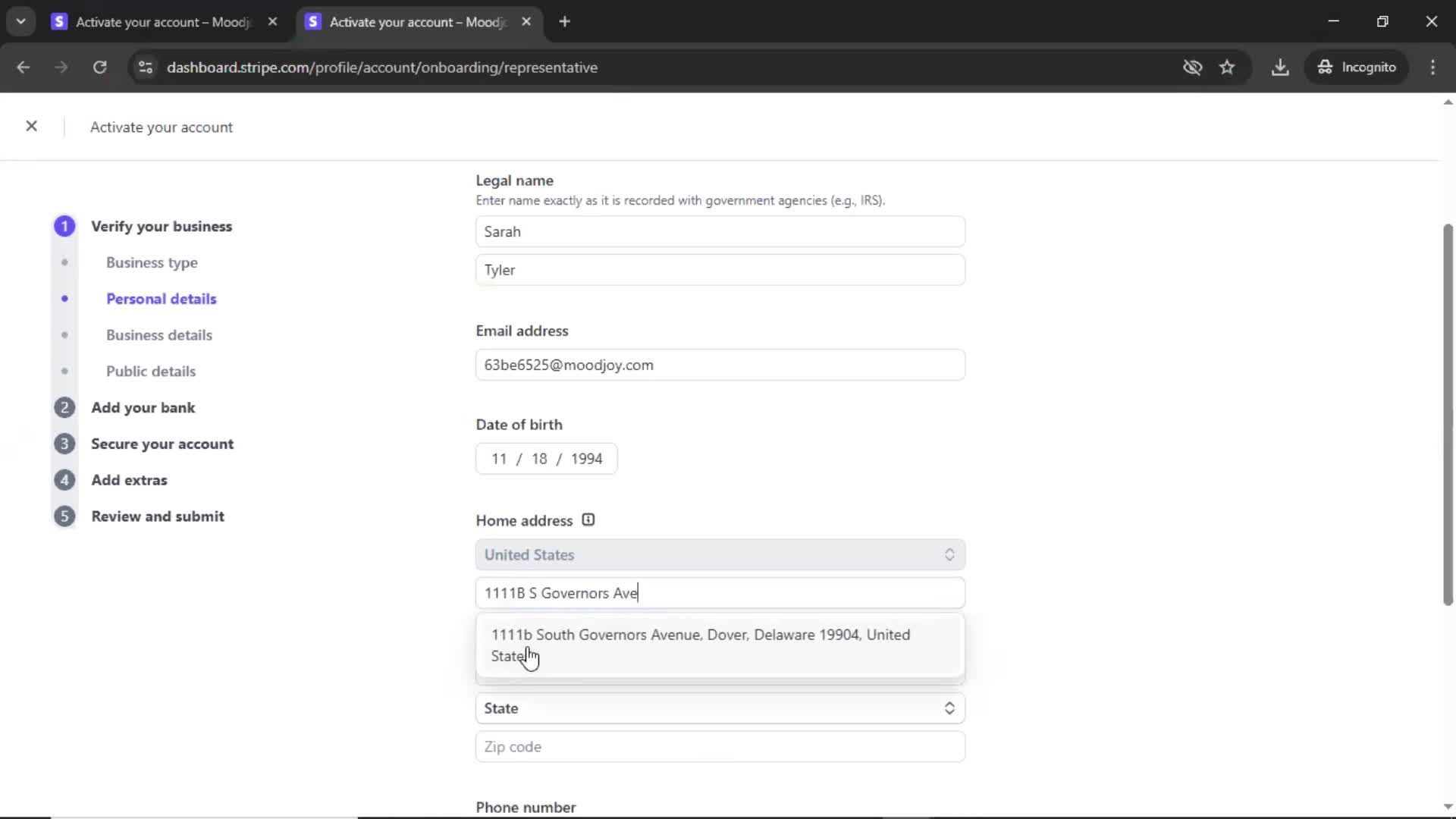 Onboarding screenshot