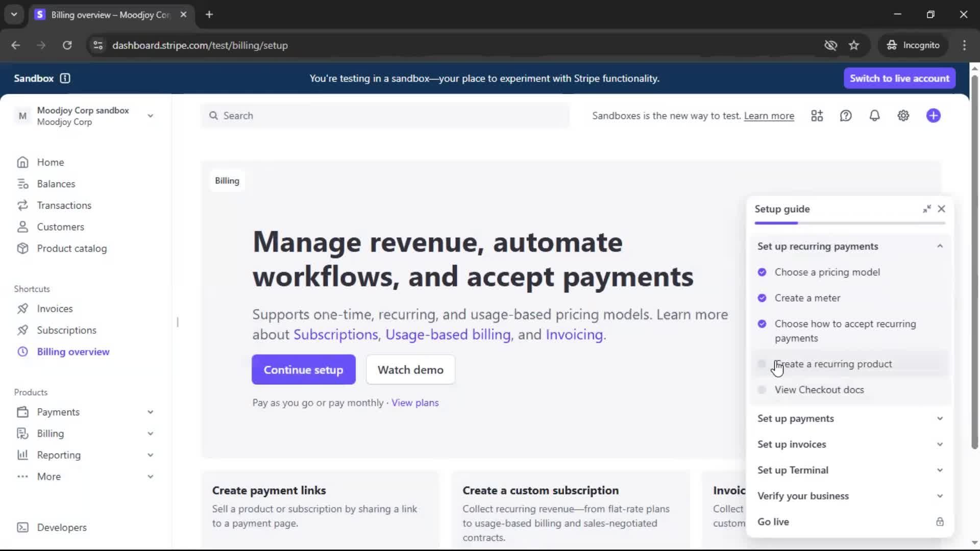 Onboarding screenshot
