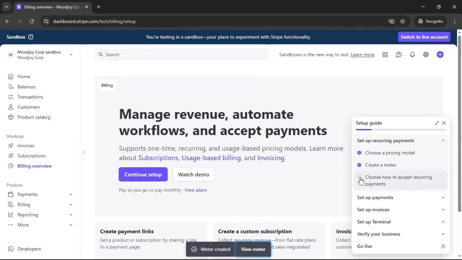 Onboarding screenshot