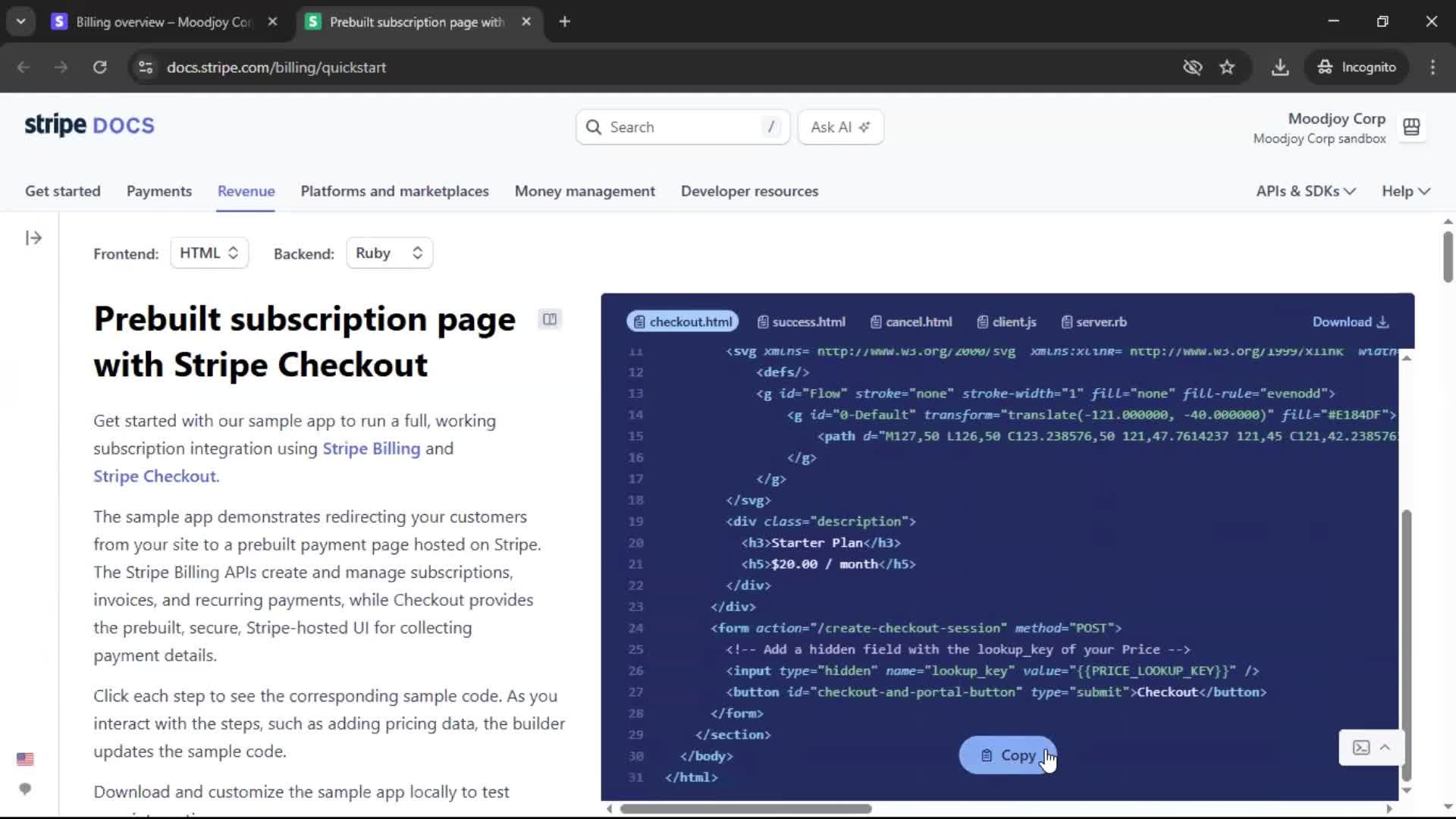 Onboarding screenshot