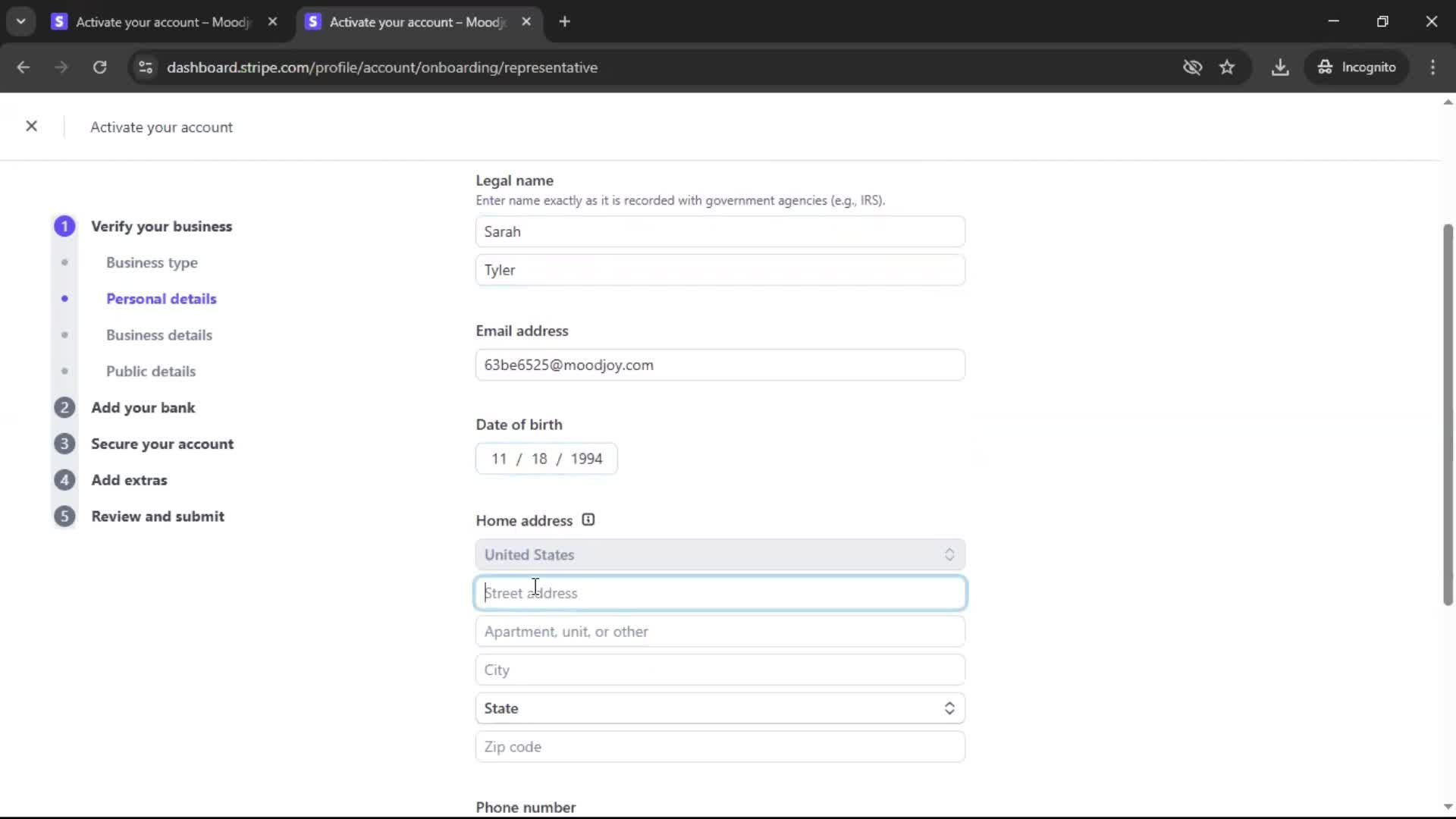 Onboarding screenshot