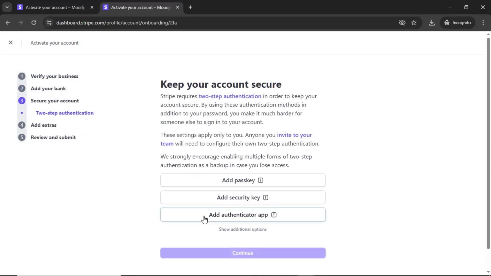 Onboarding screenshot