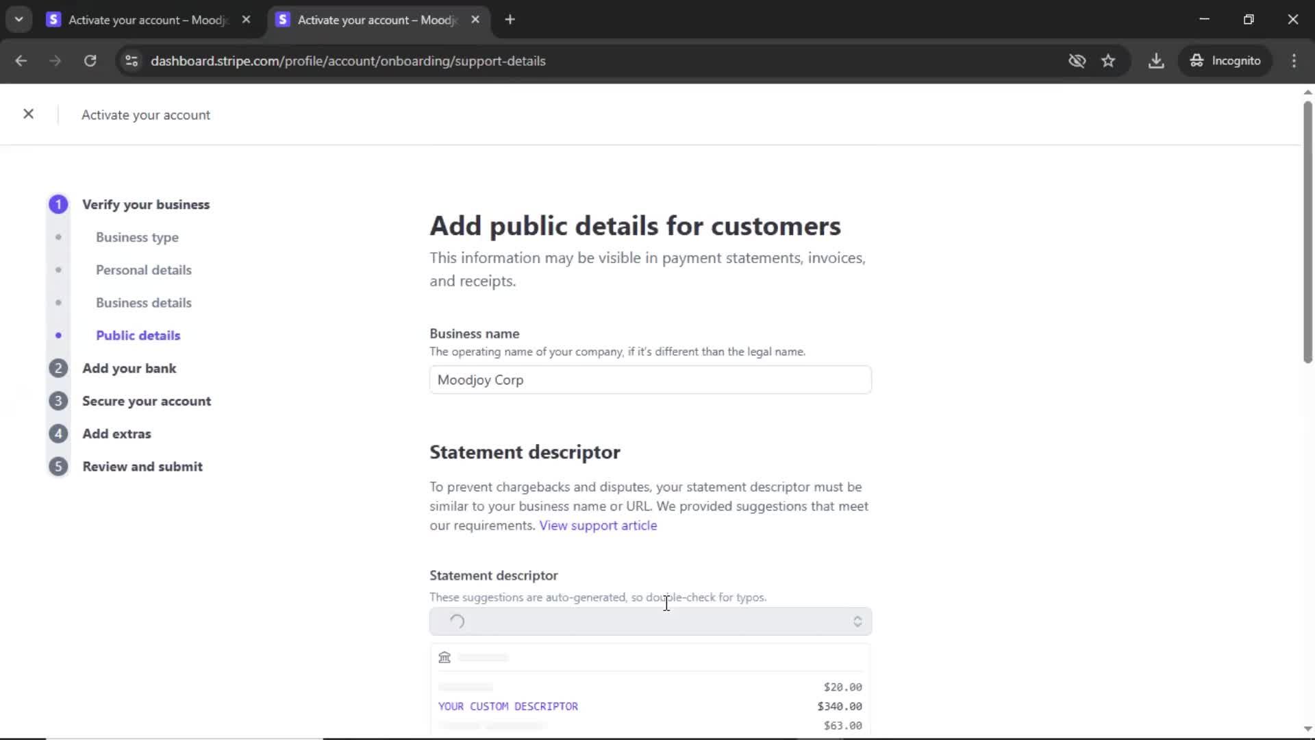 Onboarding screenshot