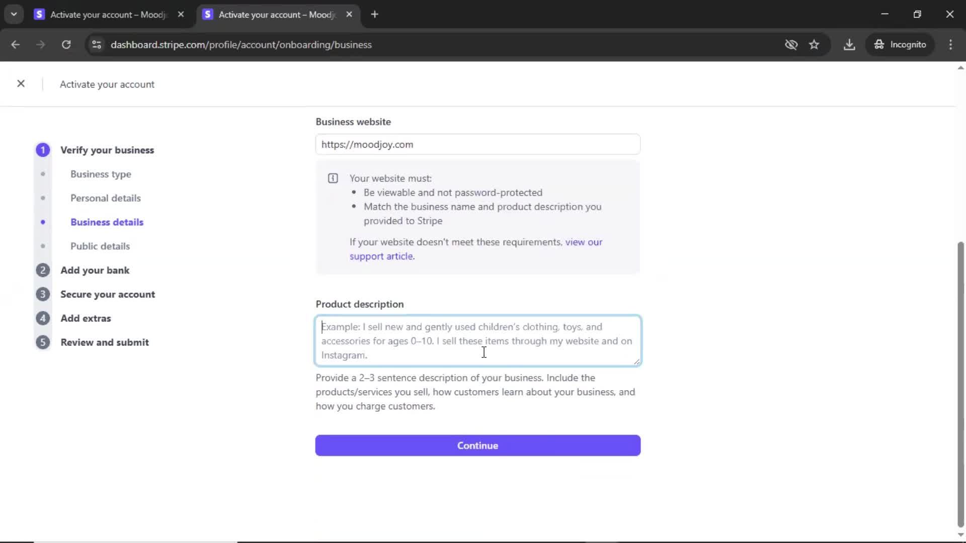 Onboarding screenshot