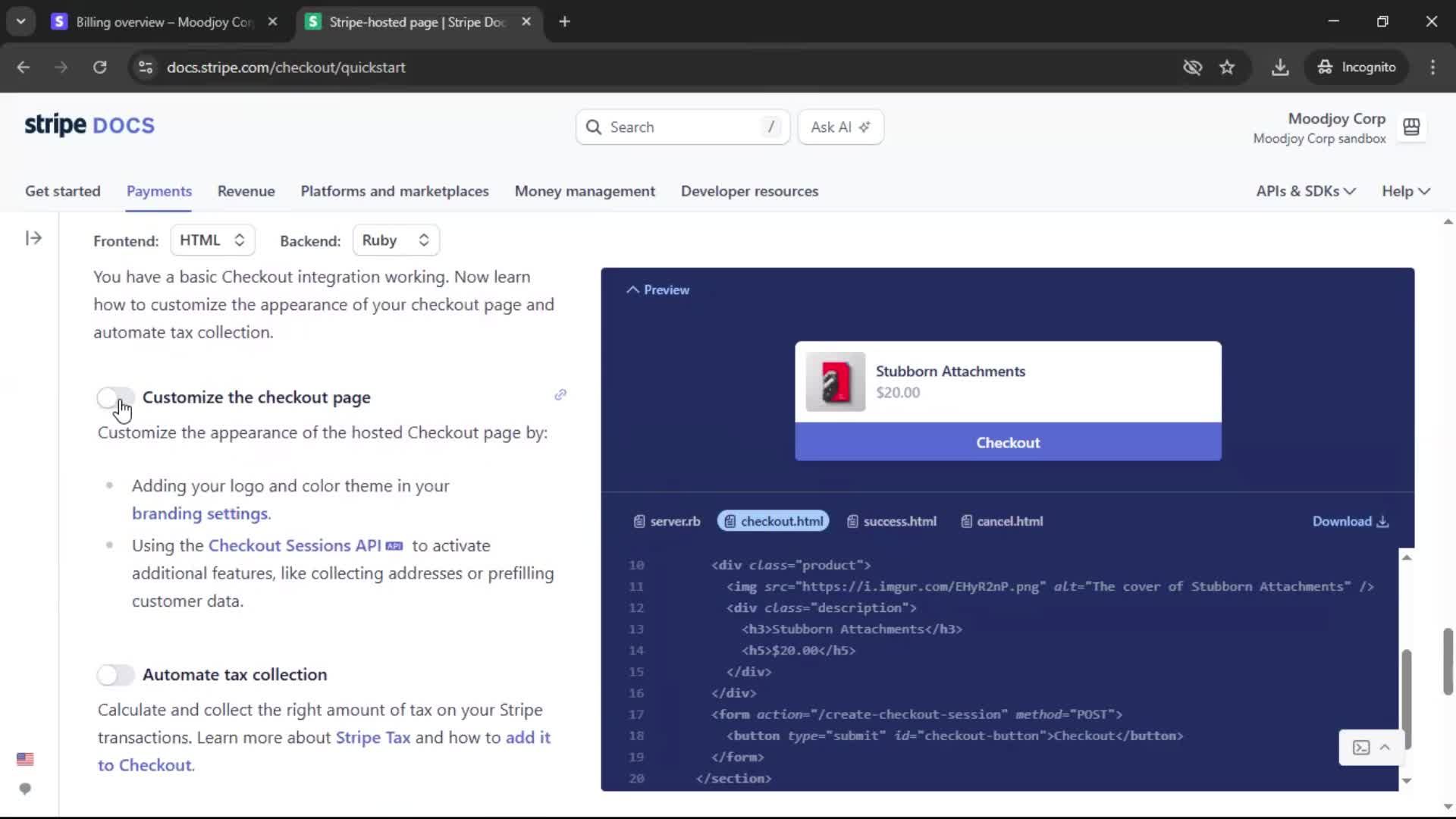 Onboarding screenshot