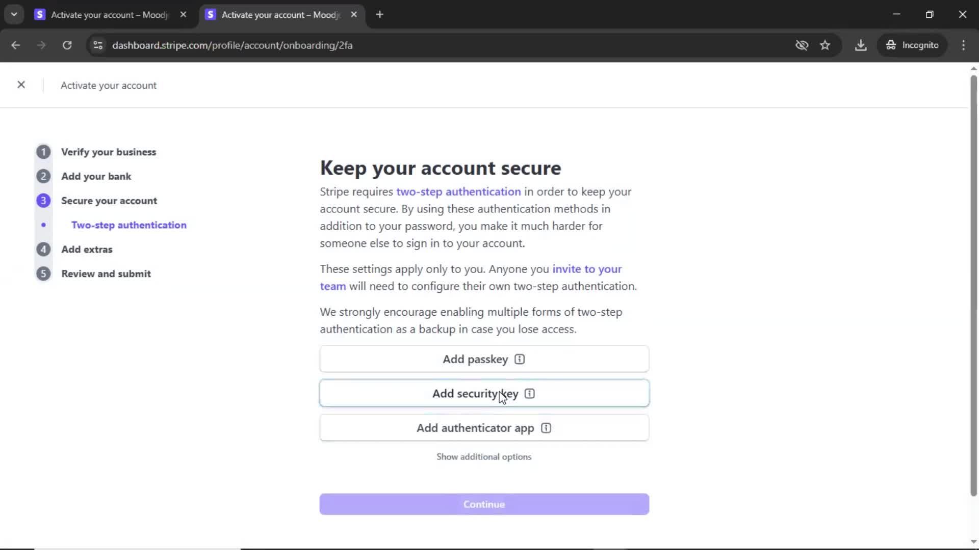 Onboarding screenshot