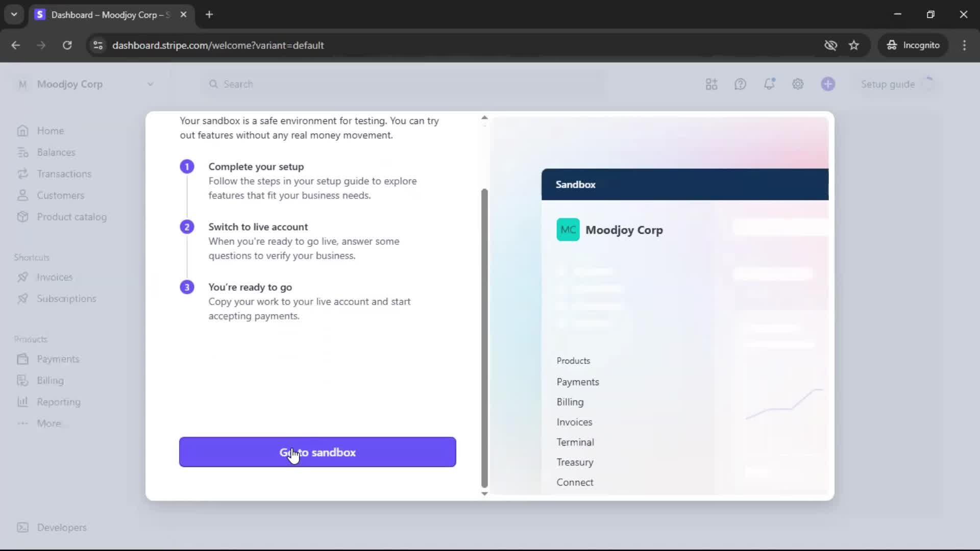 Onboarding screenshot