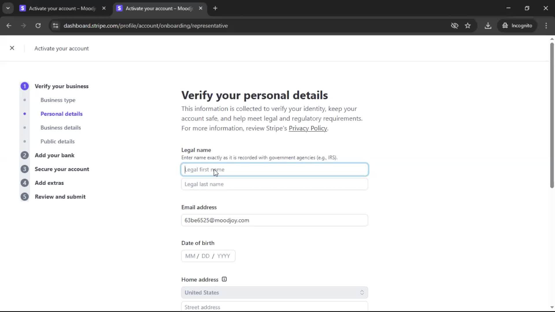 Onboarding screenshot