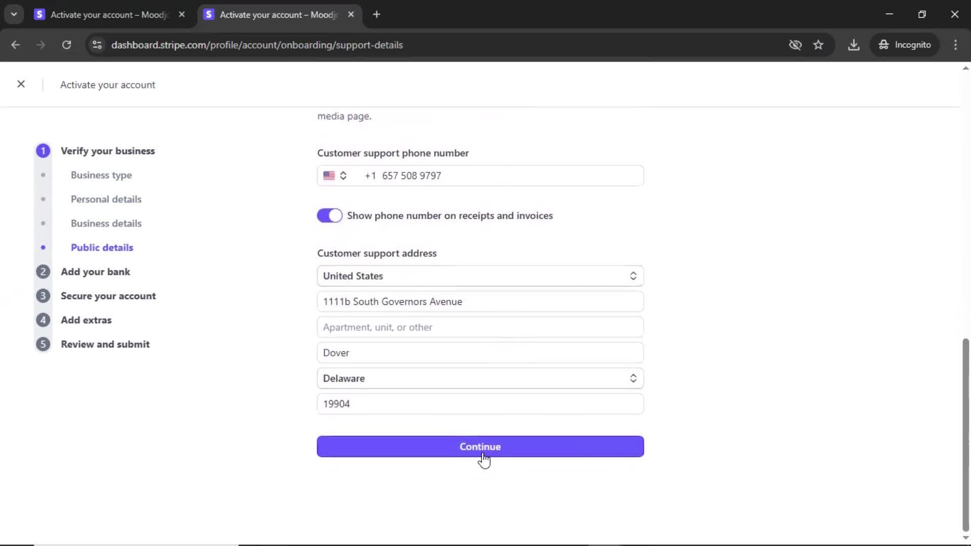 Onboarding screenshot