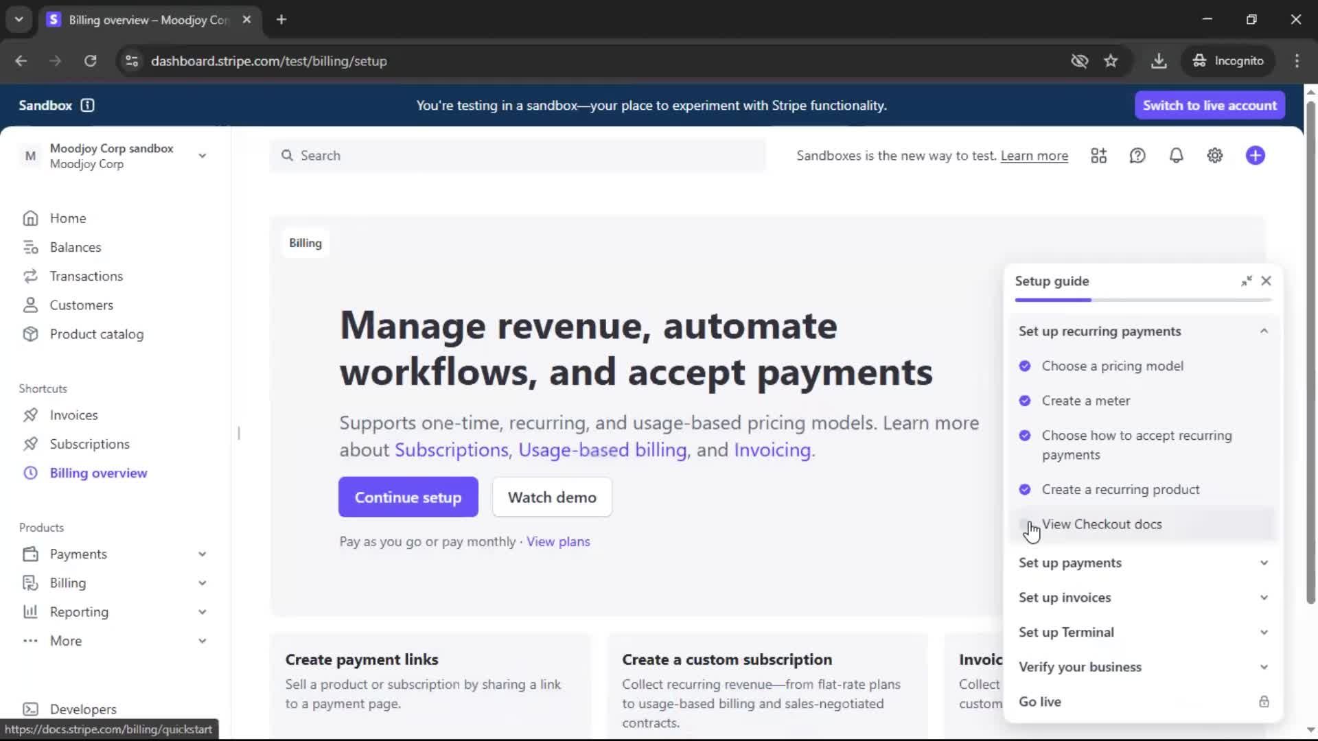 Onboarding screenshot