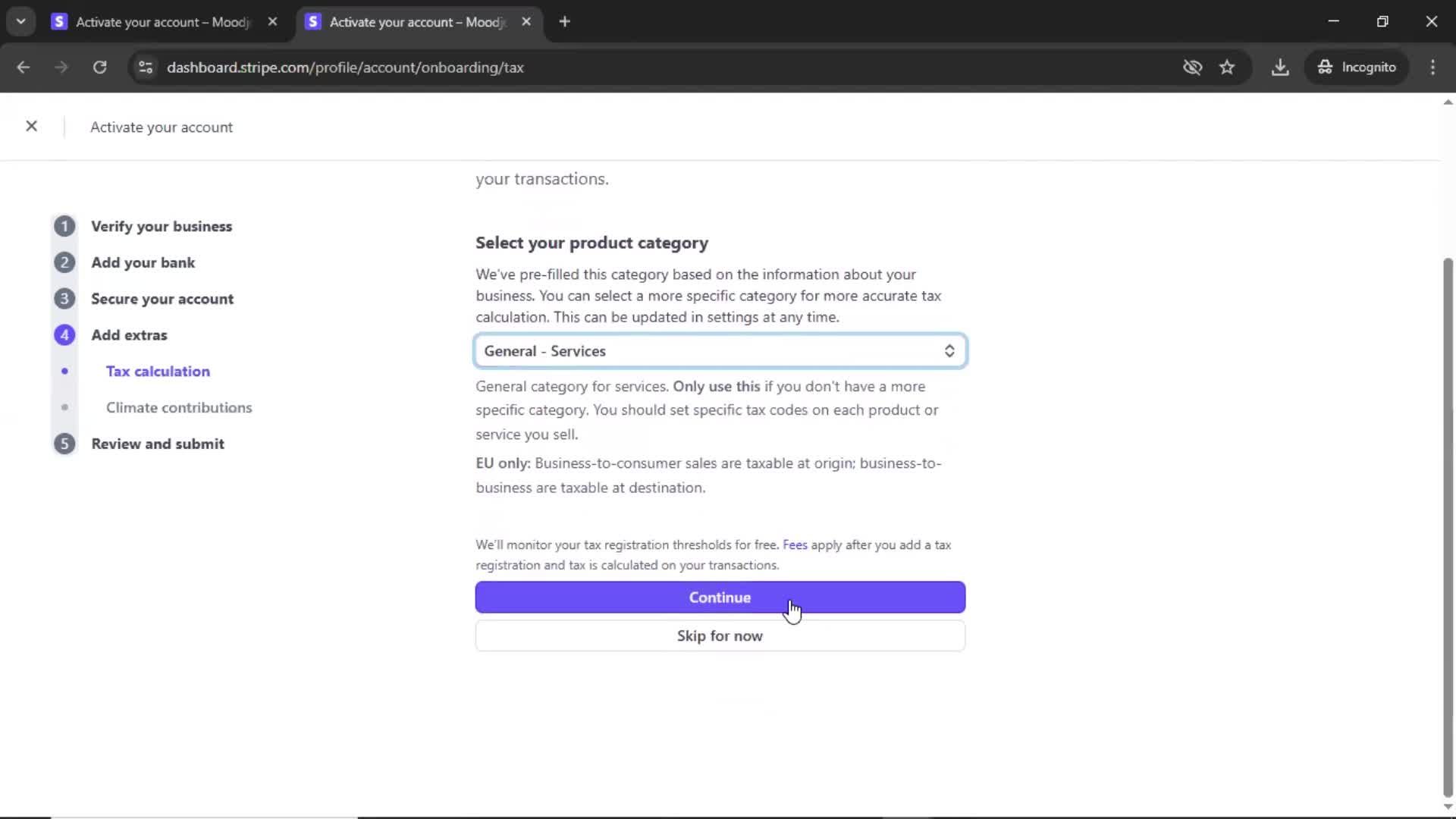 Onboarding screenshot