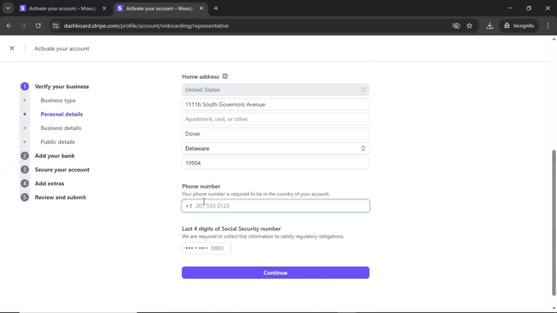 Onboarding screenshot