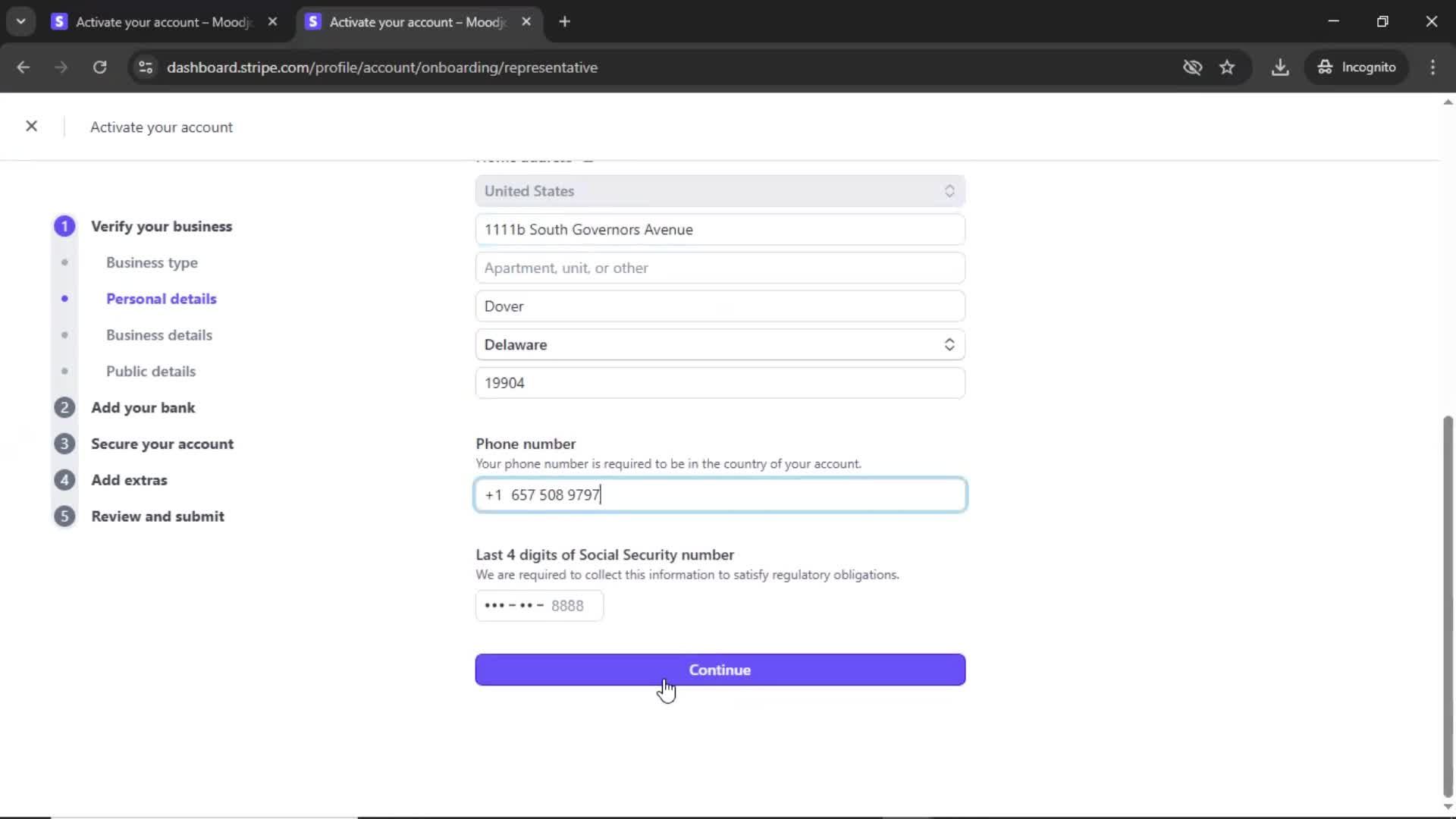 Onboarding screenshot
