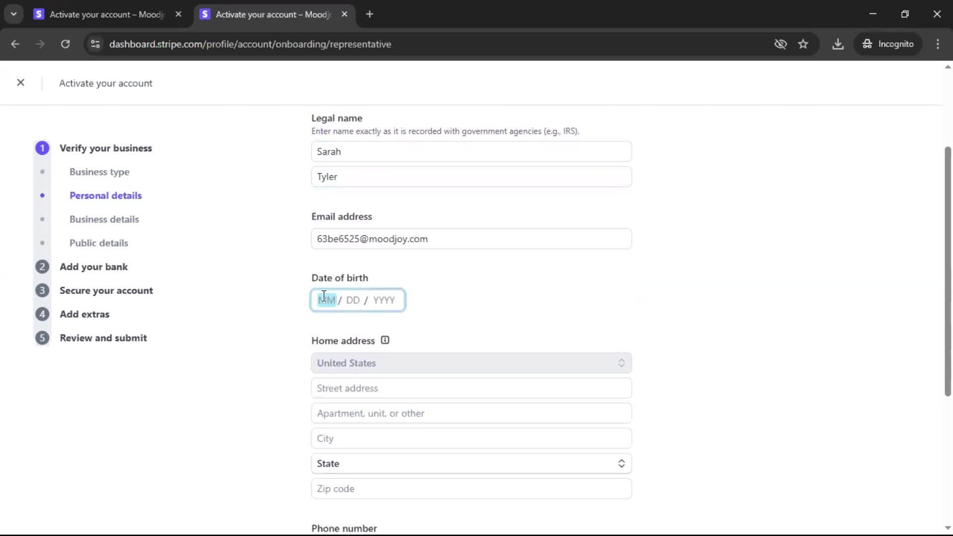 Onboarding screenshot