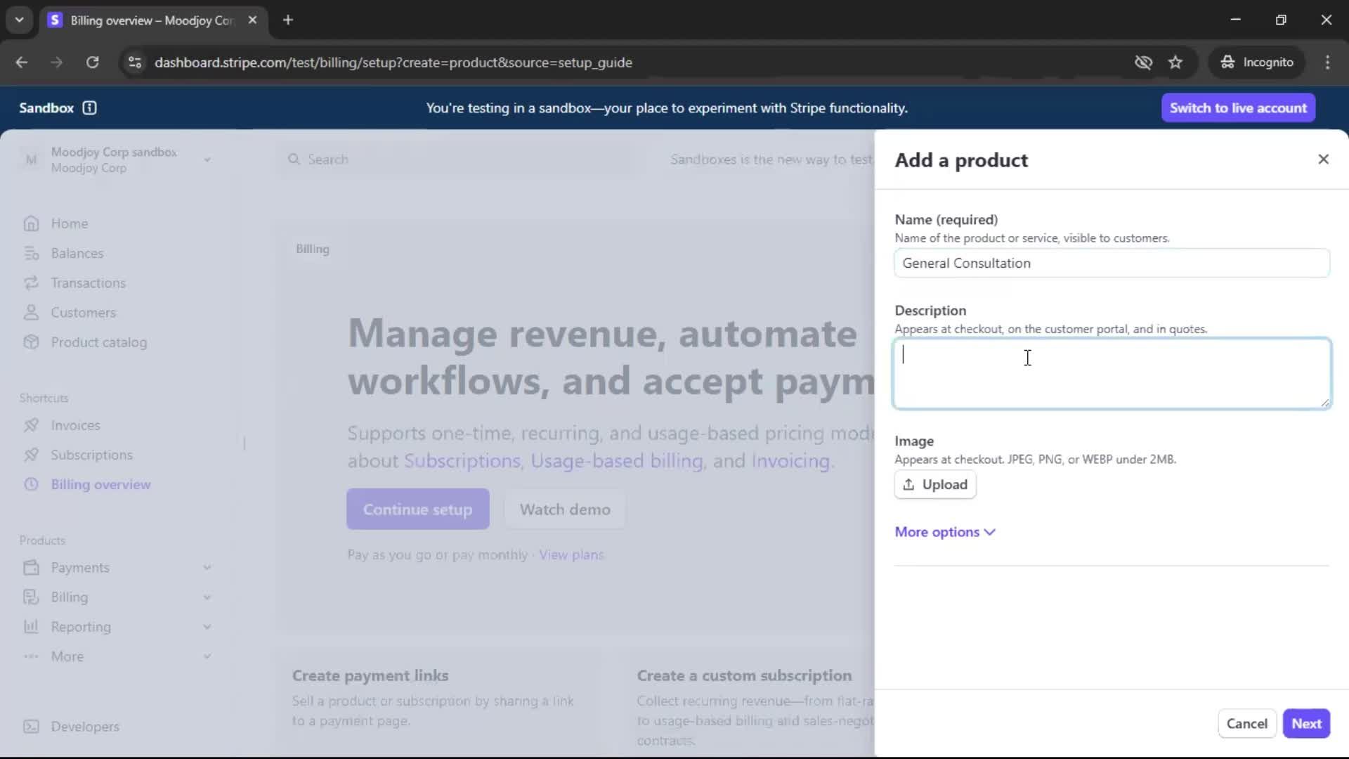 Onboarding screenshot