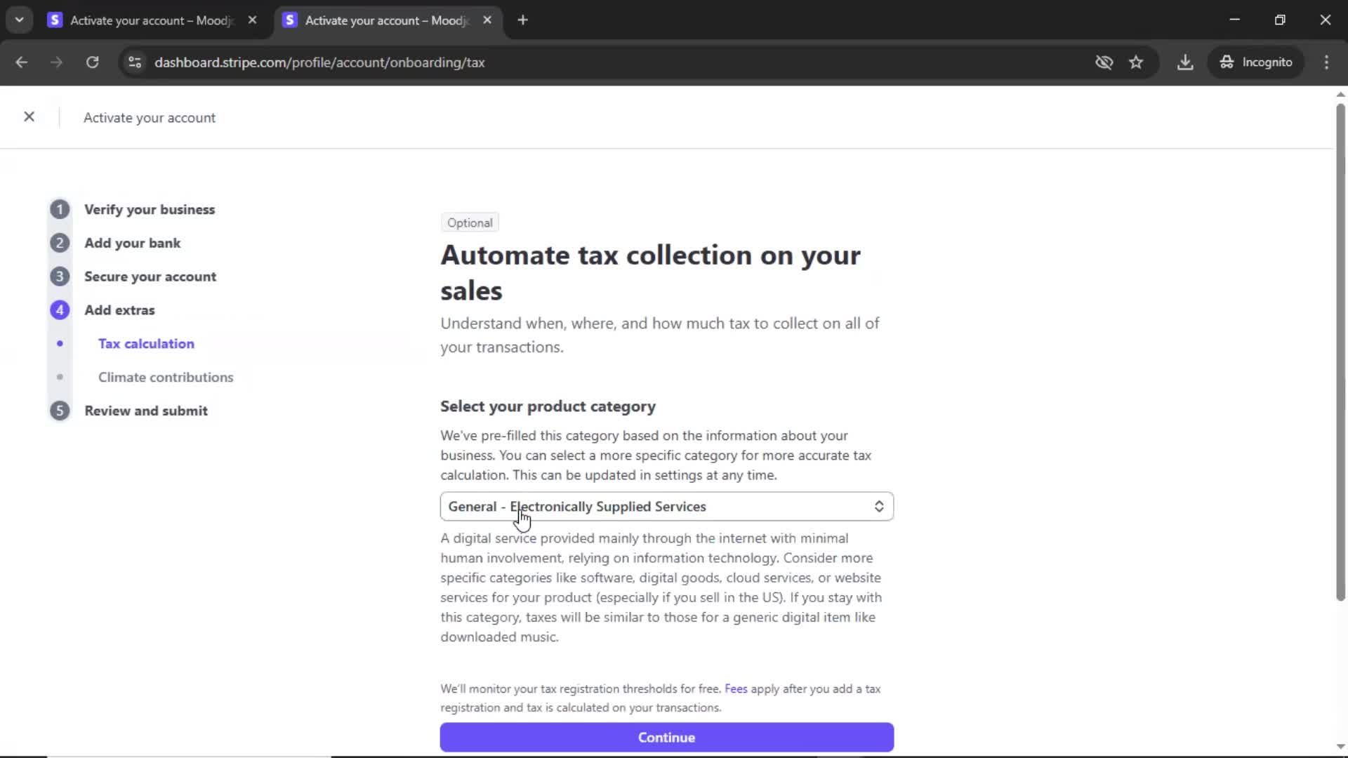 Onboarding screenshot