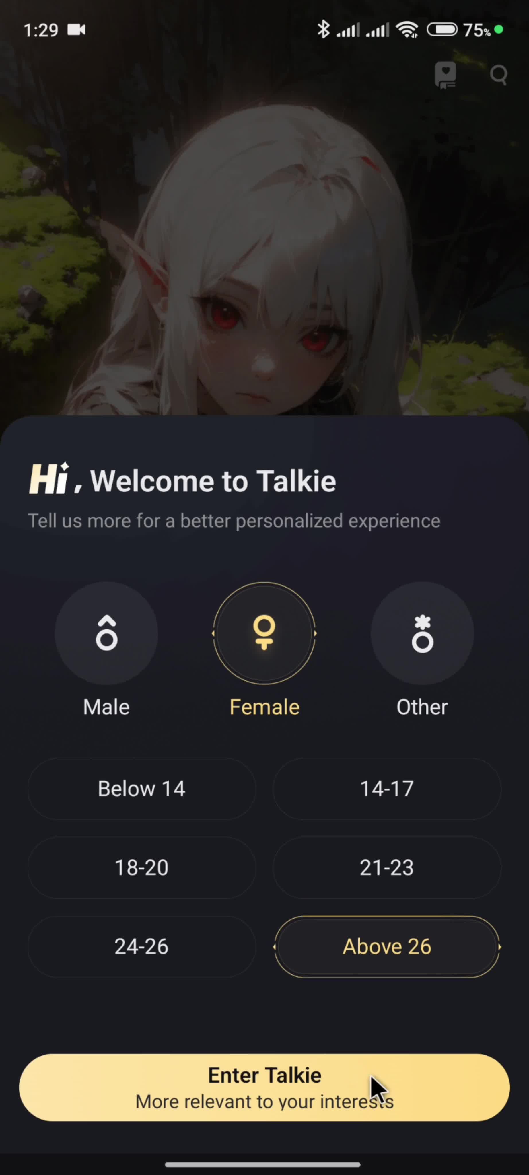 Onboarding screenshot
