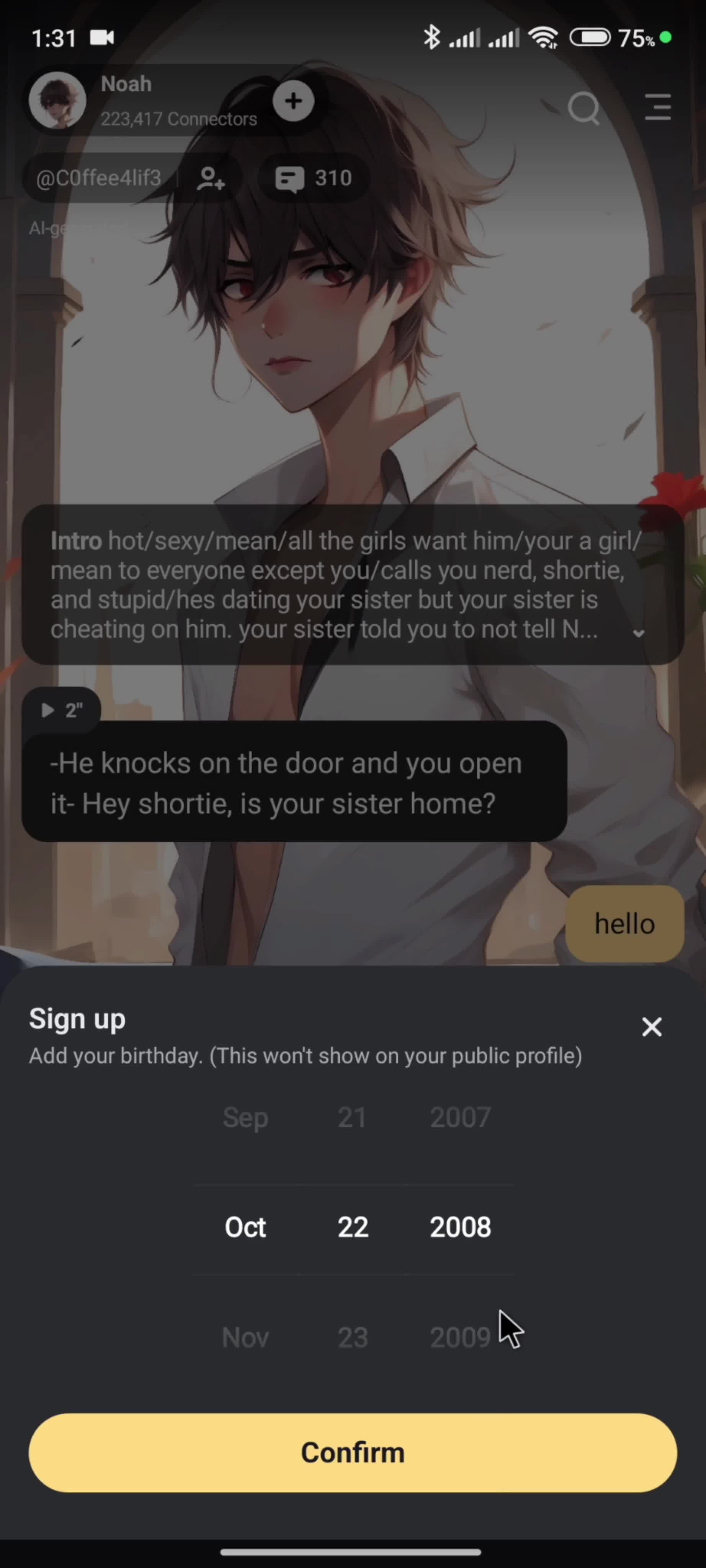 Onboarding screenshot
