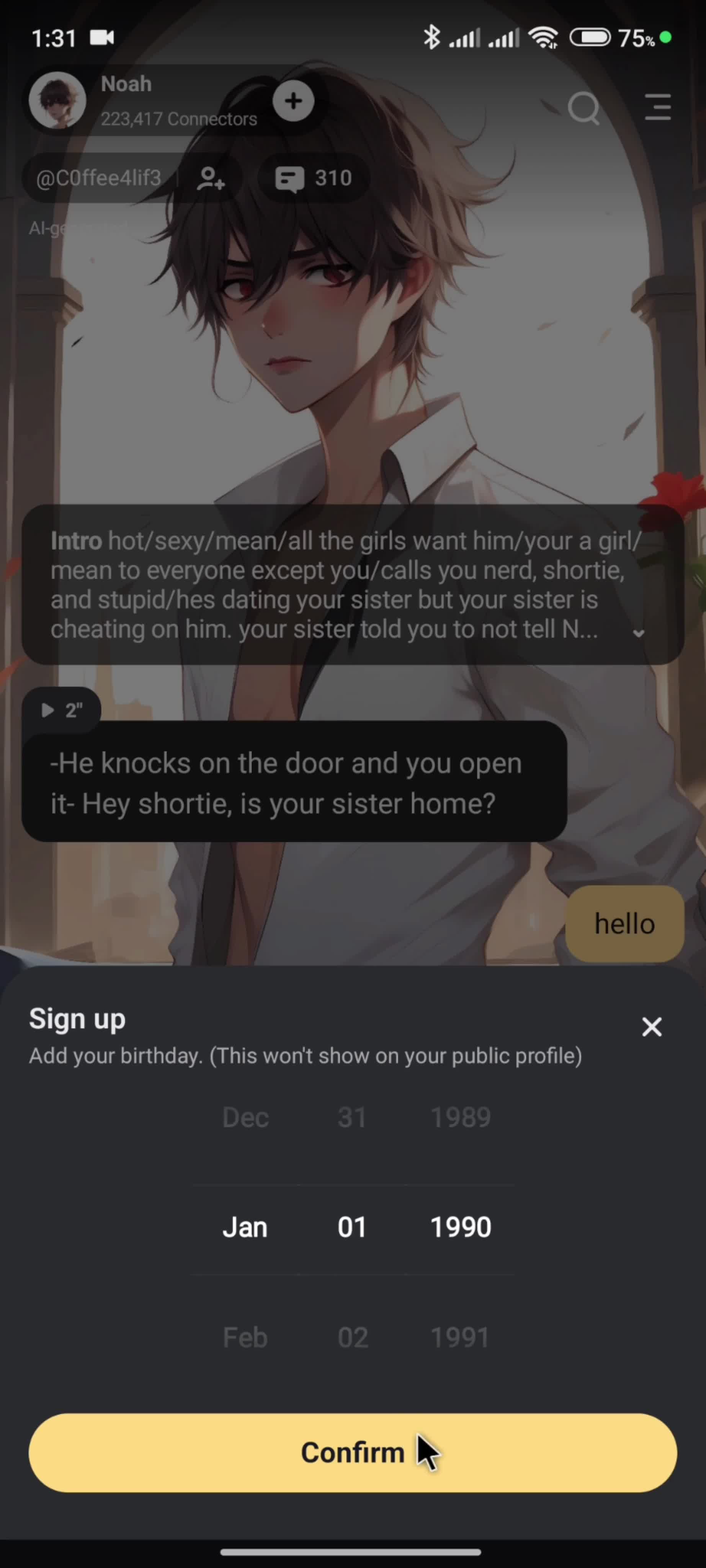 Onboarding screenshot