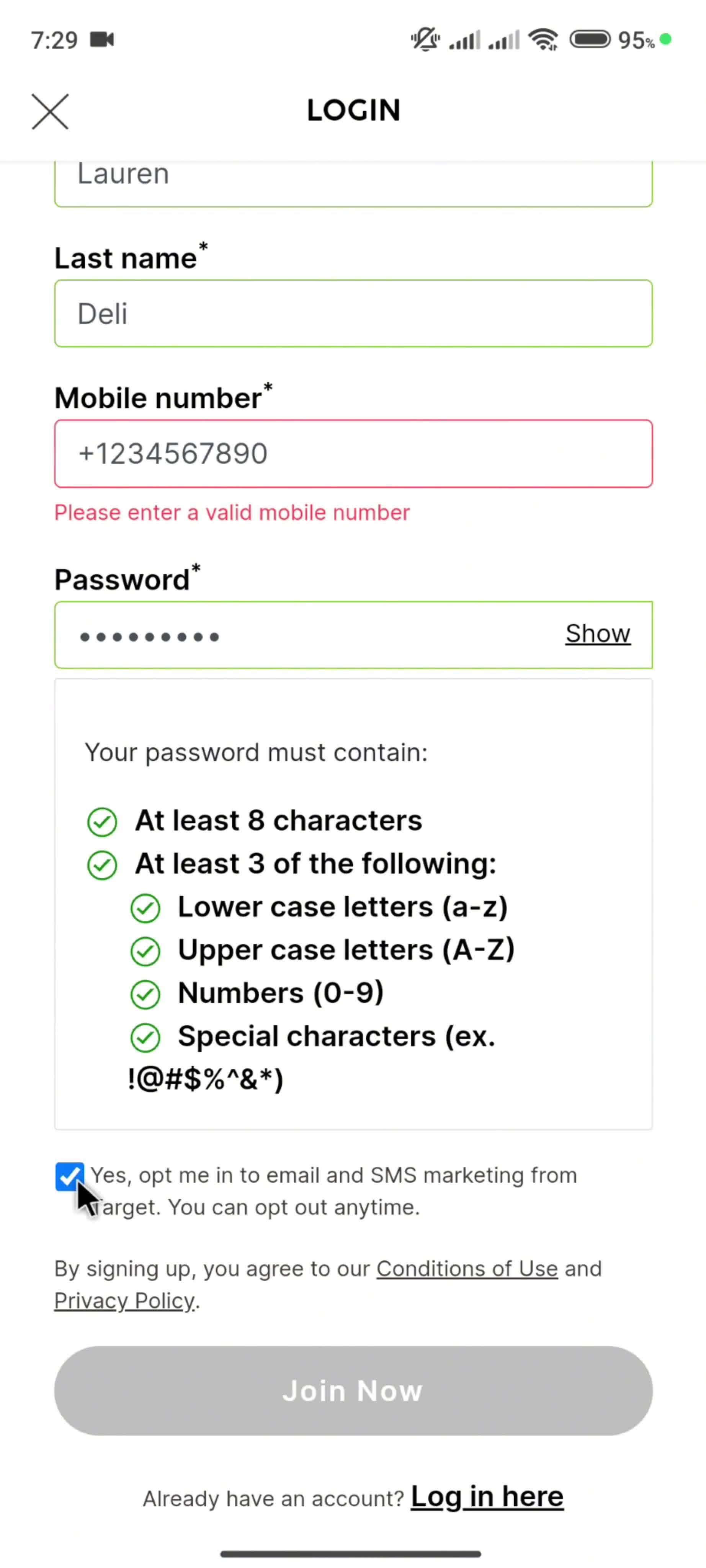 Onboarding screenshot