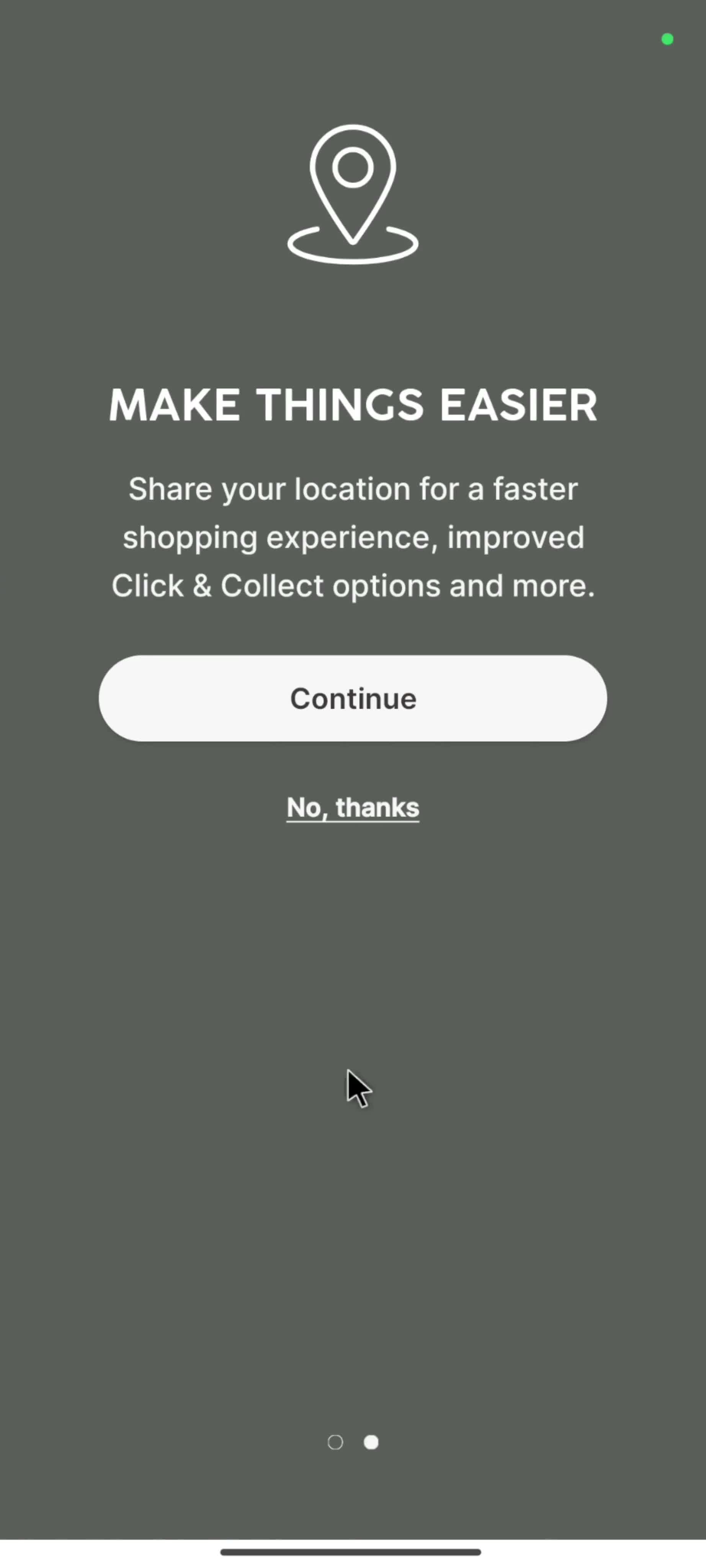 Onboarding screenshot