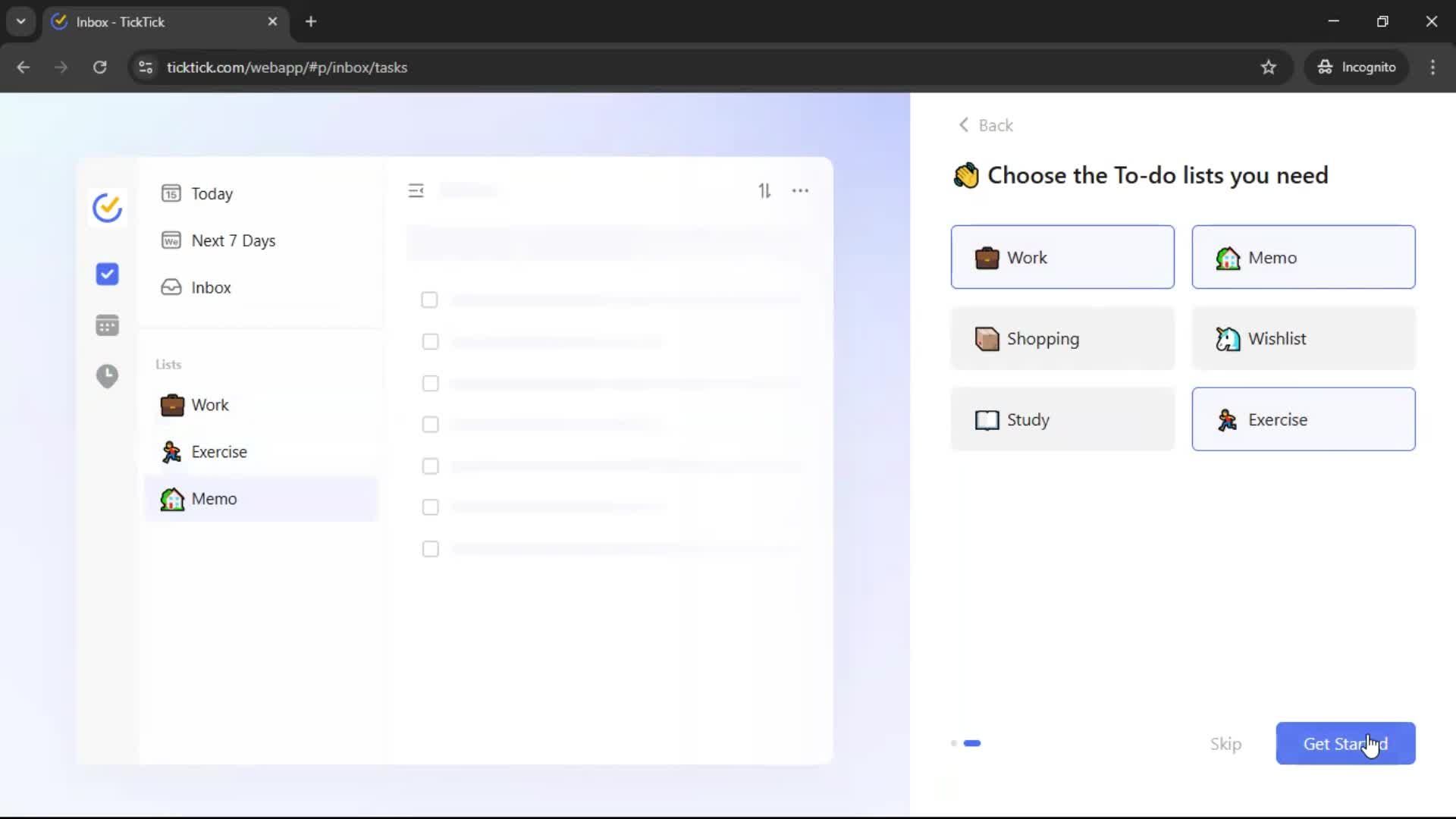 Onboarding screenshot