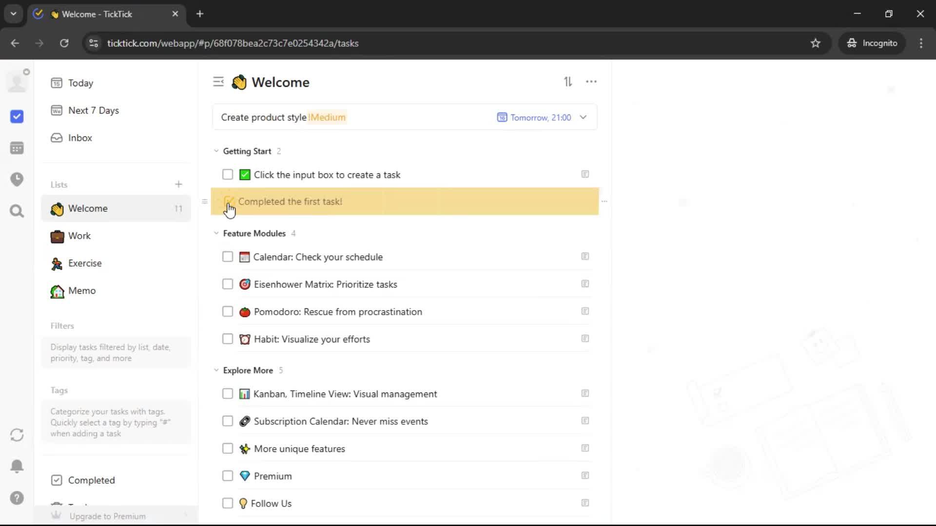 Onboarding screenshot
