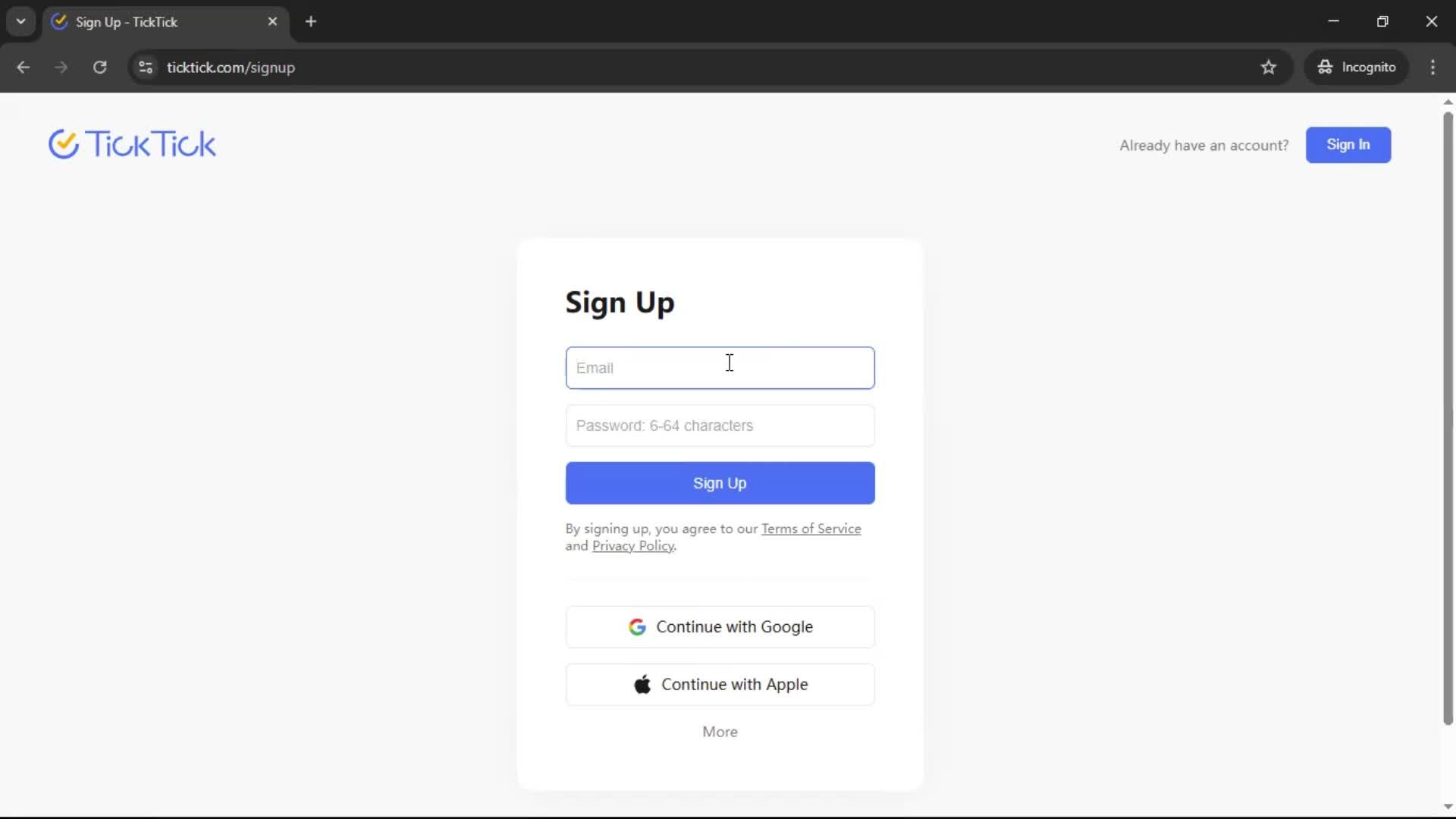 Onboarding screenshot