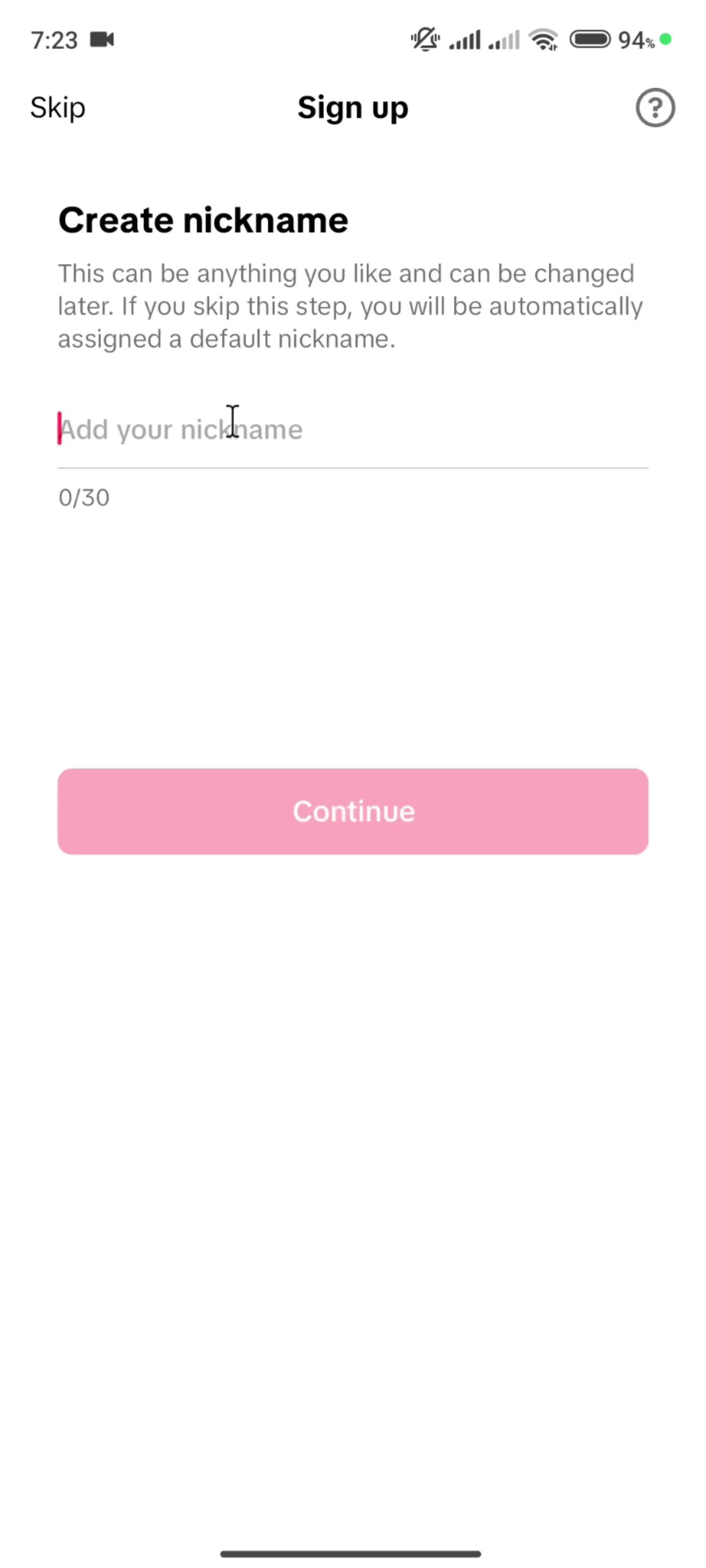 Onboarding screenshot