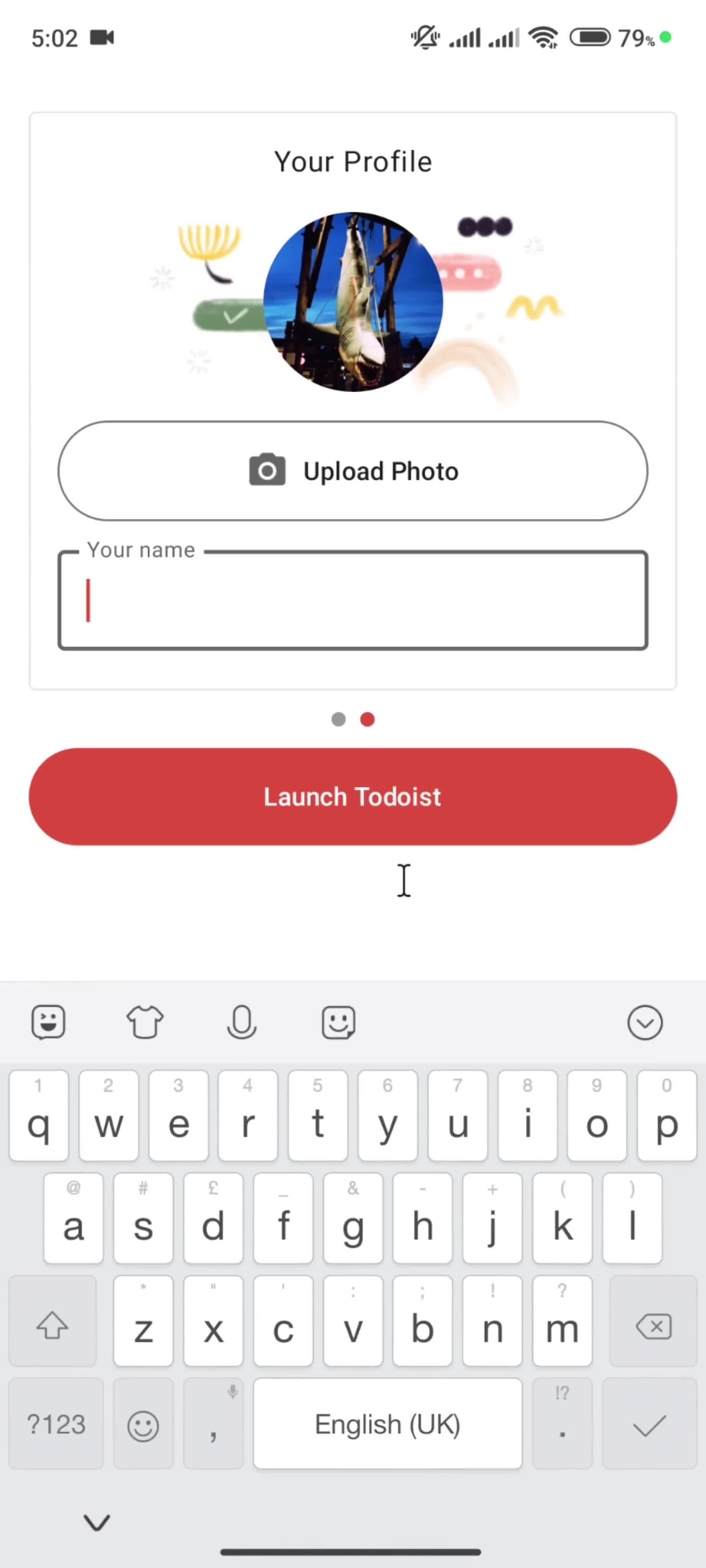 Onboarding screenshot