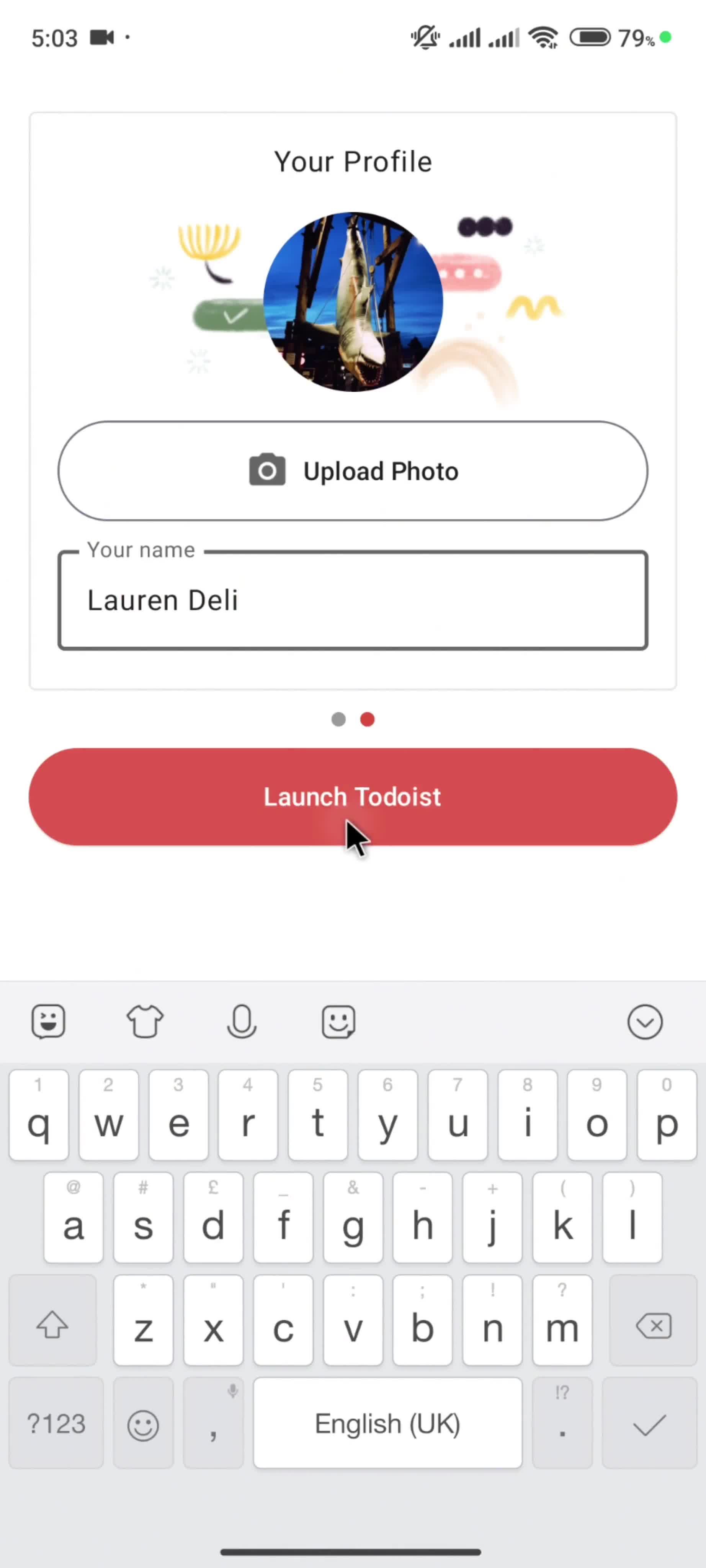 Onboarding screenshot
