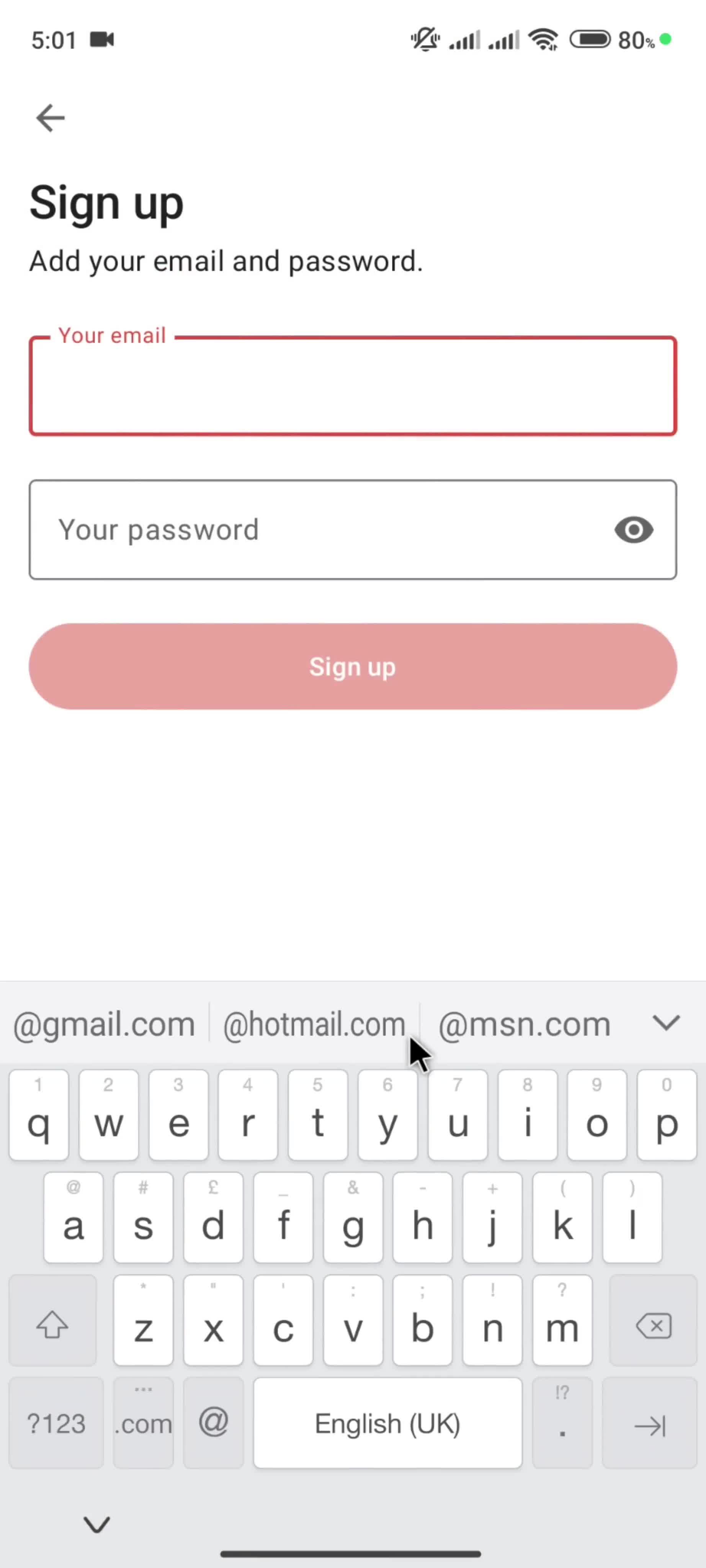 Onboarding screenshot