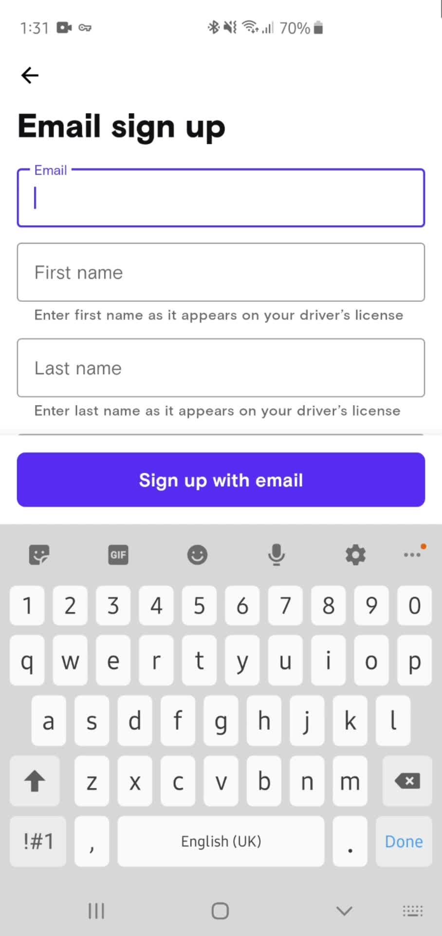 Onboarding screenshot