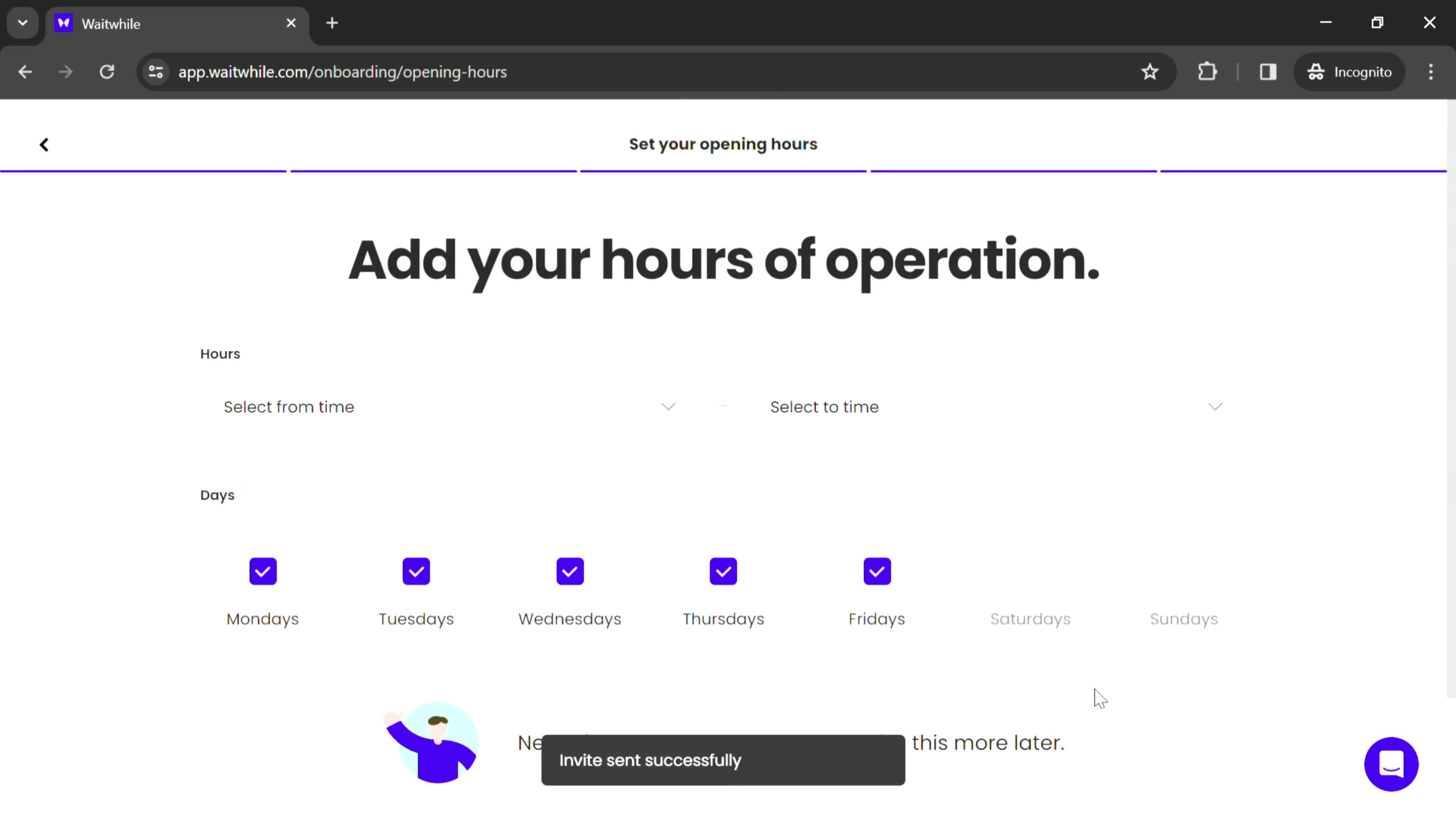 Onboarding screenshot