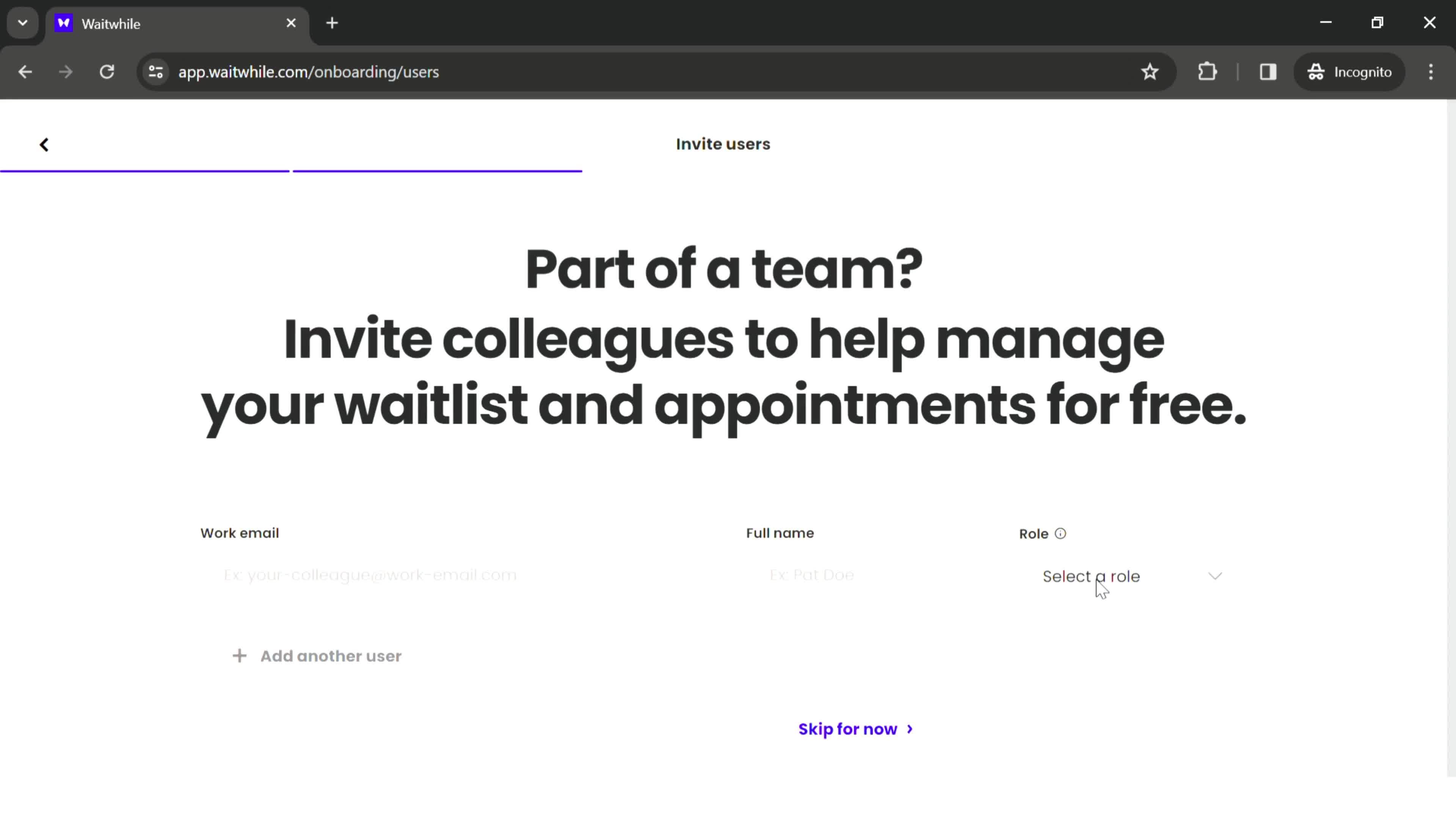 Onboarding screenshot