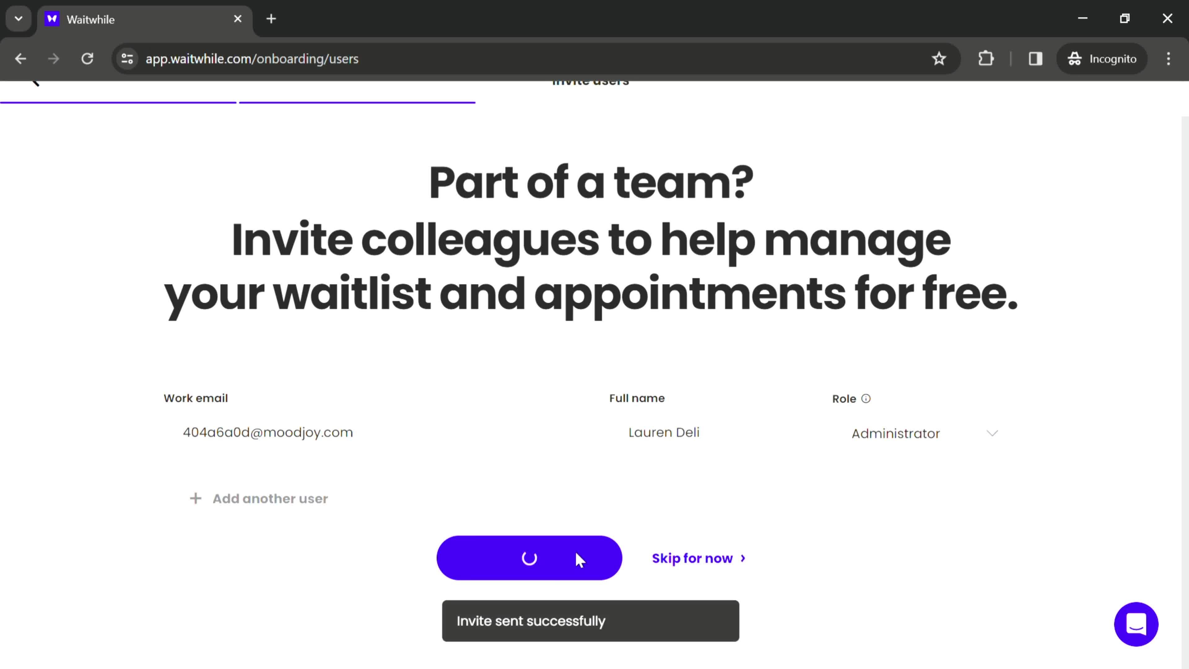 Onboarding screenshot