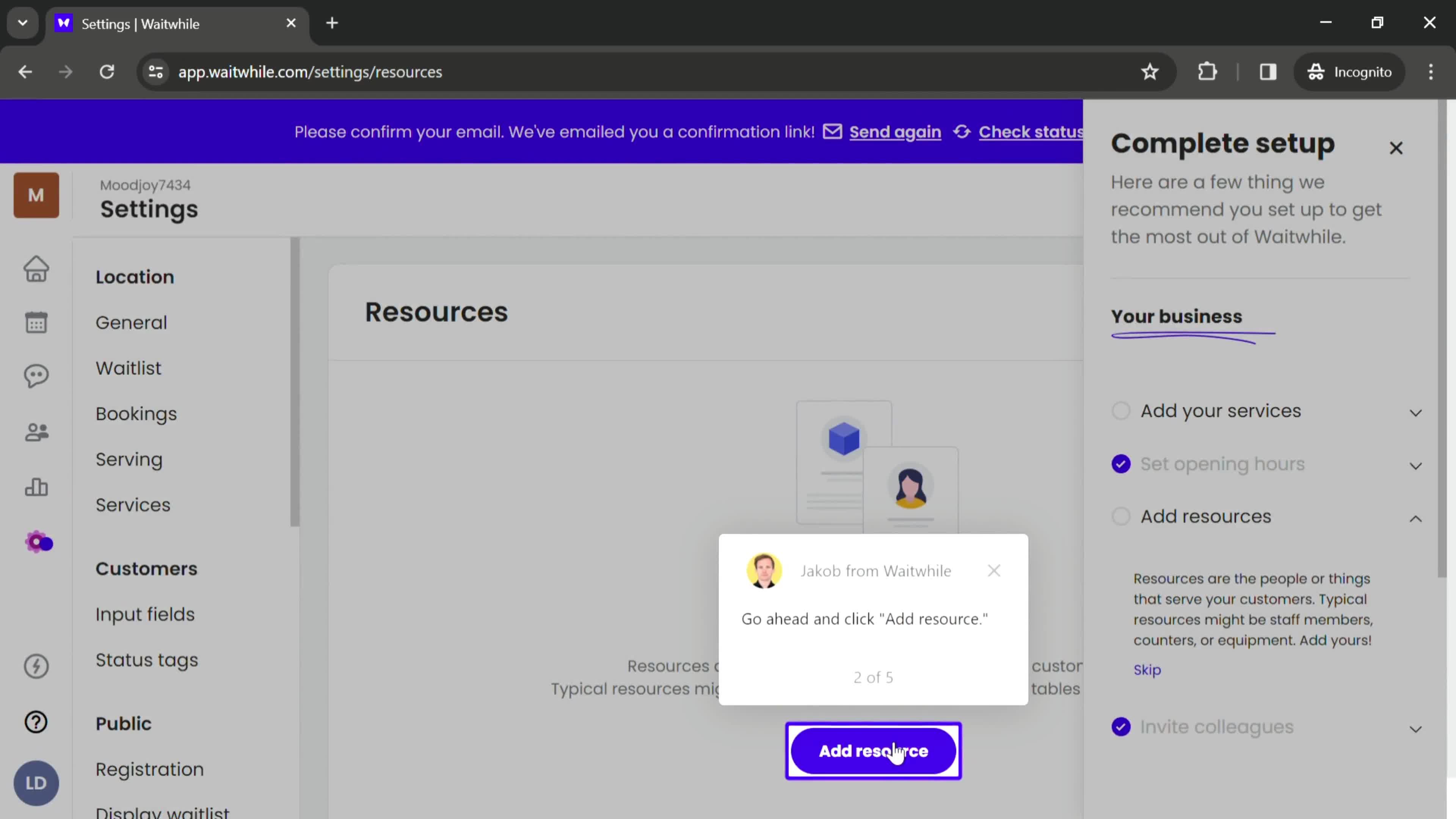 Onboarding screenshot