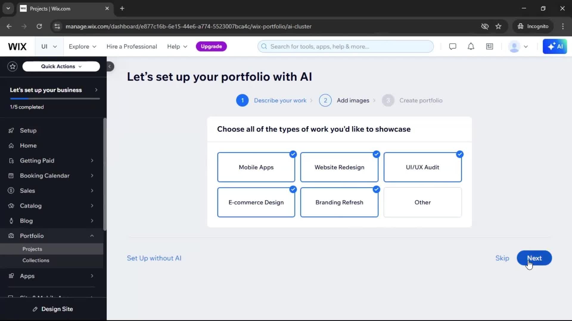 Onboarding screenshot