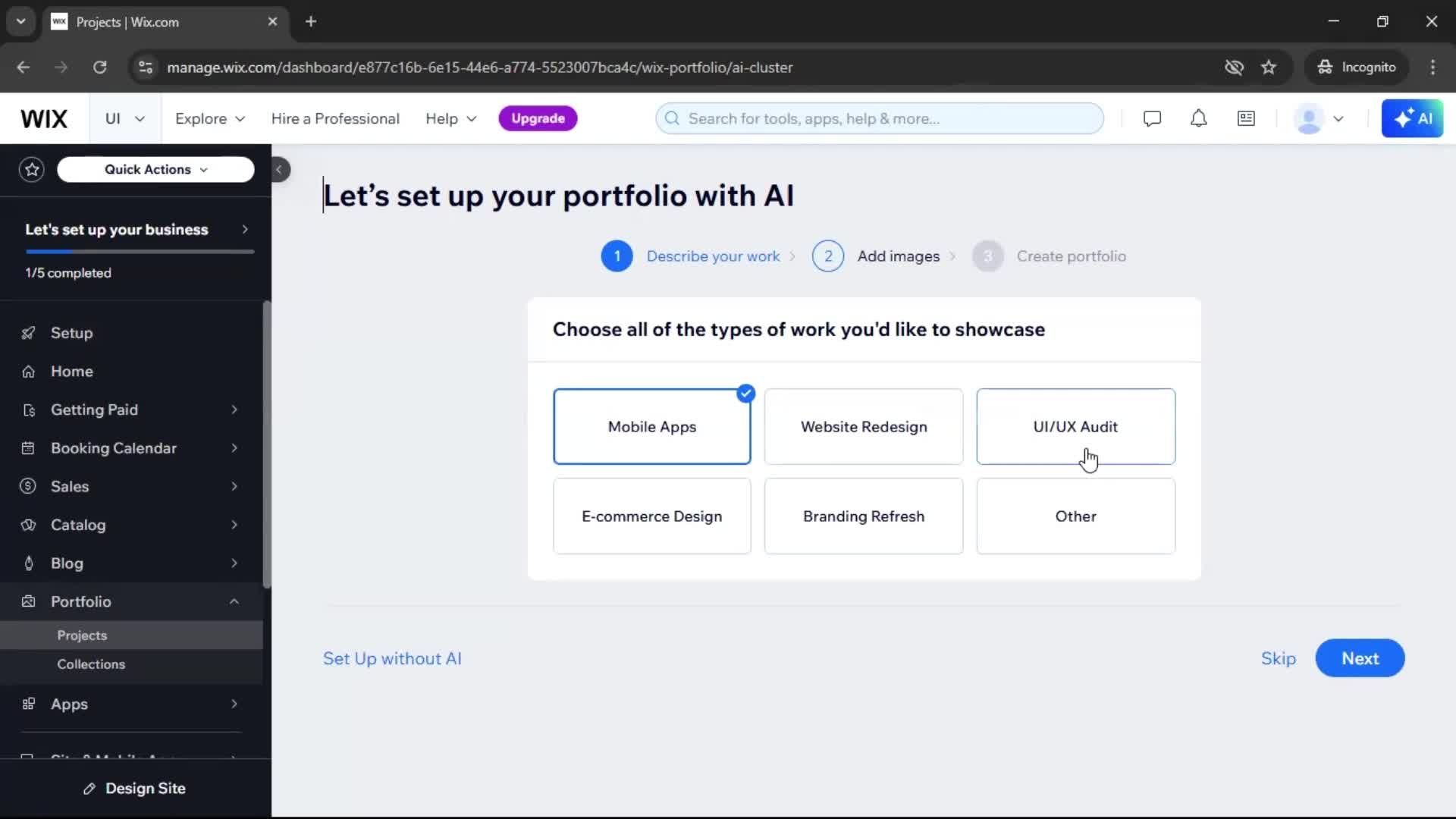 Onboarding screenshot