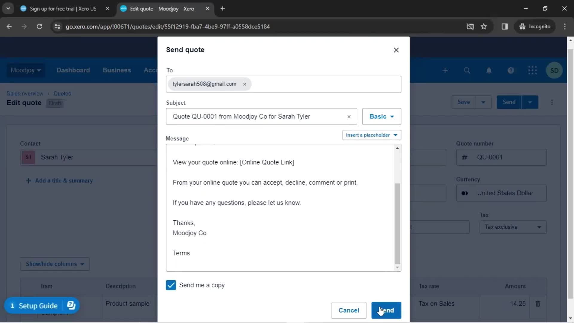 Onboarding screenshot