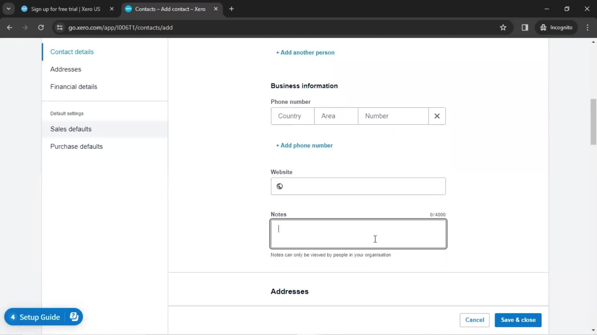 Onboarding screenshot