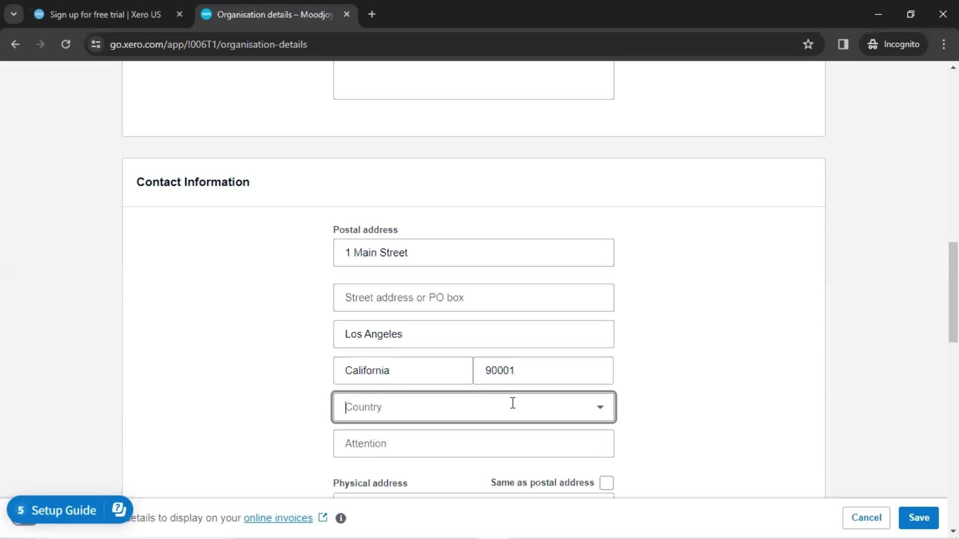 Onboarding screenshot