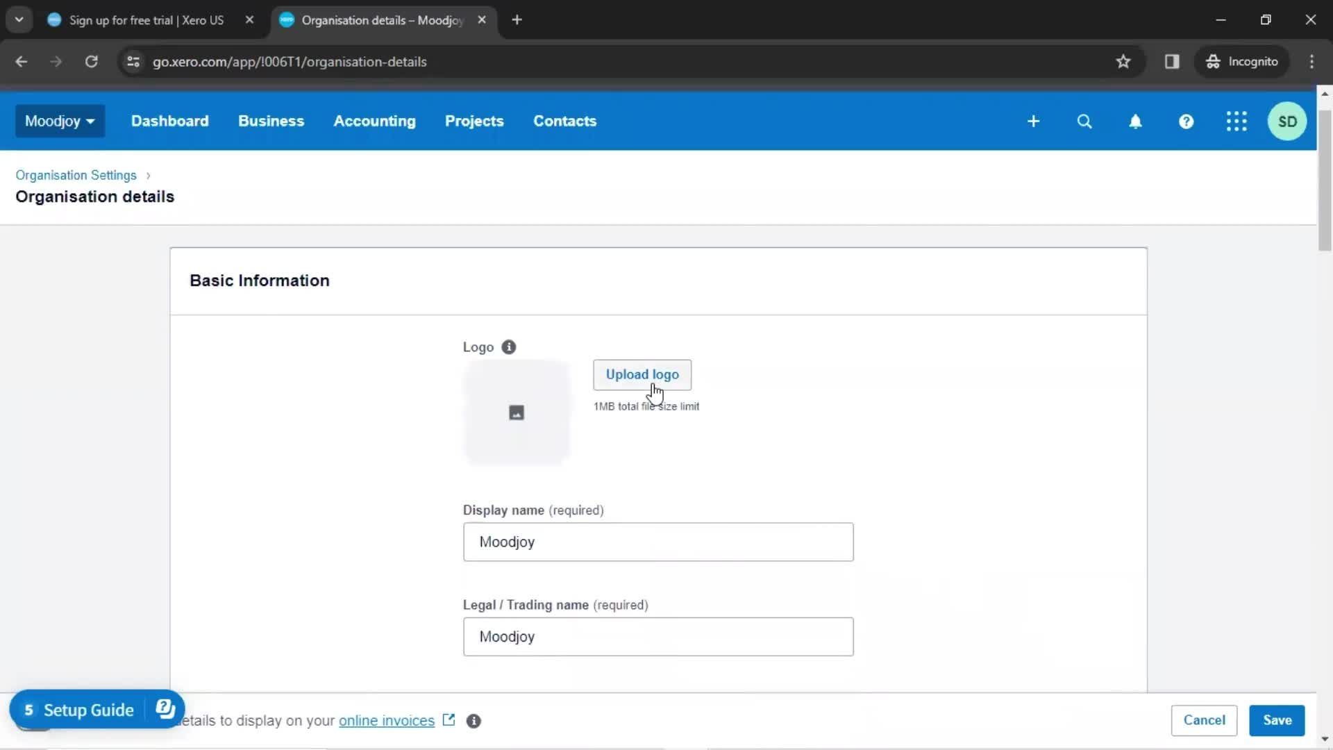 Onboarding screenshot
