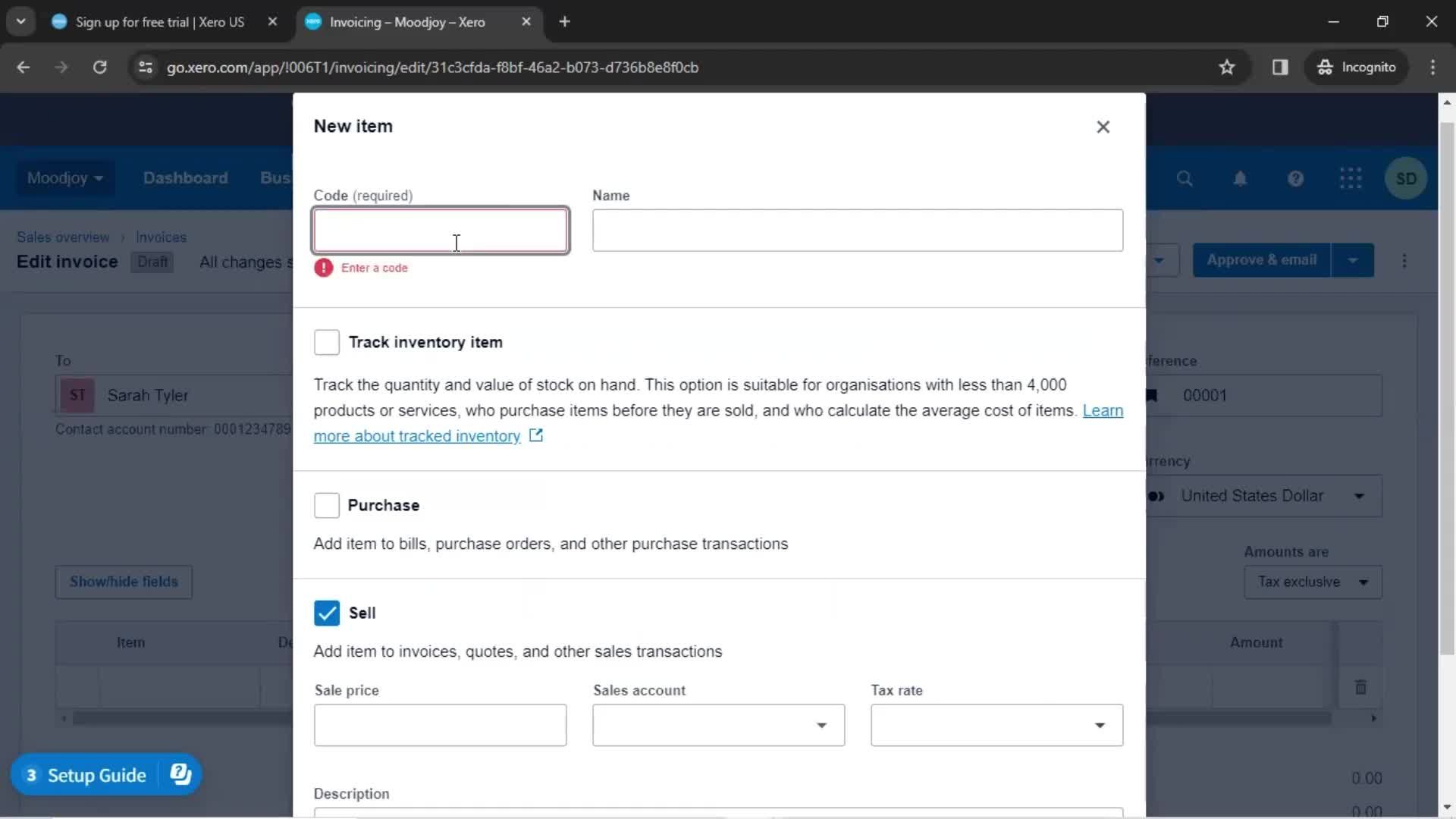 Onboarding screenshot